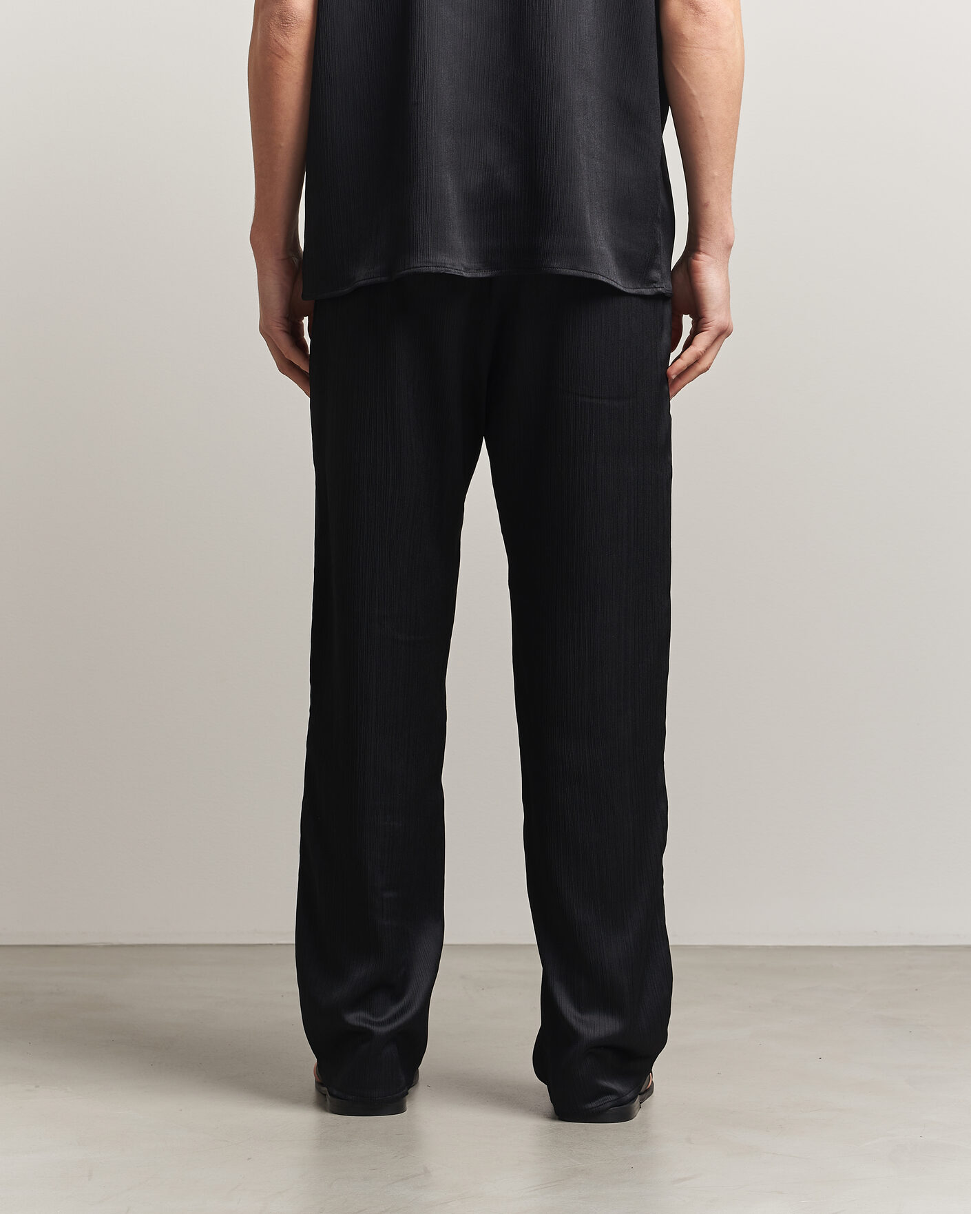 Homme | Pantalons | LES DEUX | Houston Plissé Pants Black
