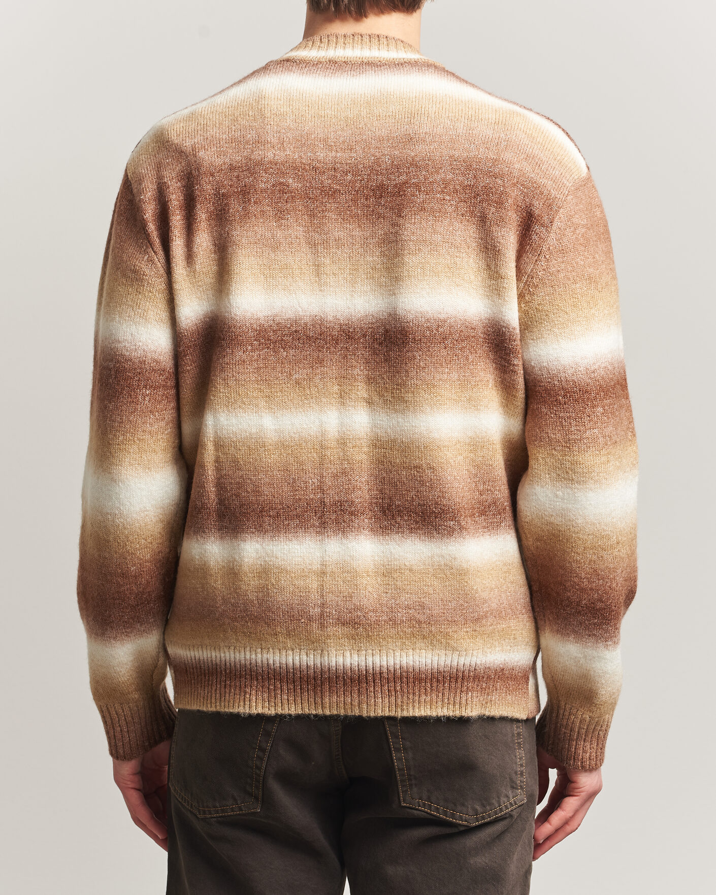 Heren | Truien | LES DEUX | Boston Gradient Knitted Cardigan Teak Brown