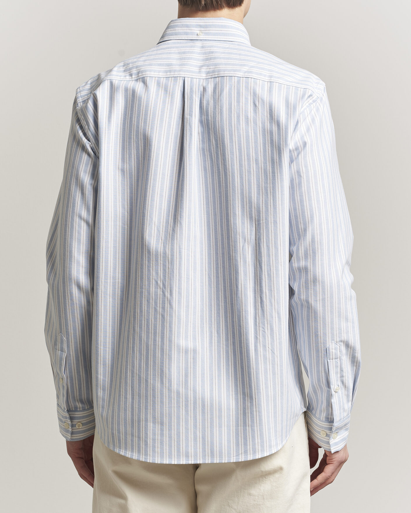 Heren | Overhemden | LES DEUX | Konrad Striped Oxford Shirt Allure Blue