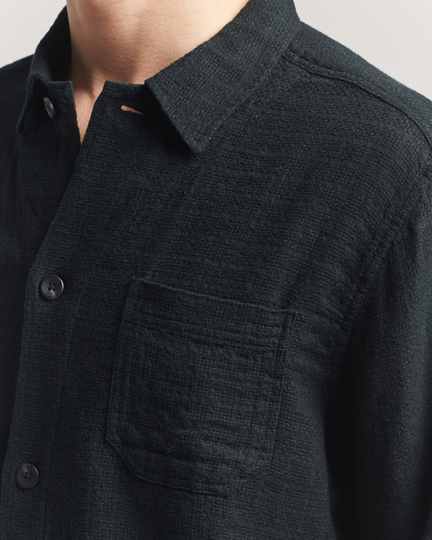 Homme | Chemises | LES DEUX | Hamilton Overshirt Black
