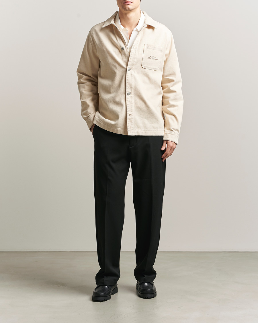 Heren | Overhemden | LES DEUX | Layton Faience Twill Overshirt Ivory