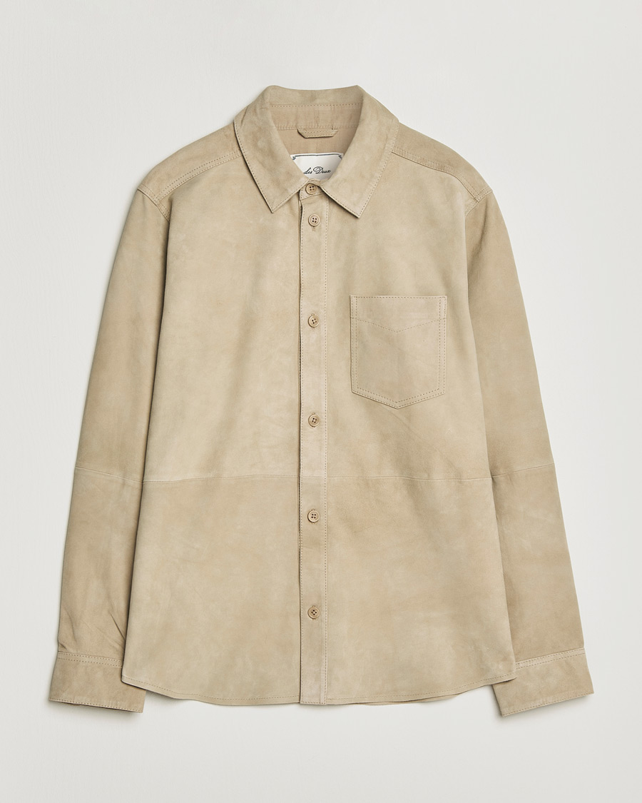 Heren | Overhemden | LES DEUX | Bertram Suede Overshirt Light Sand