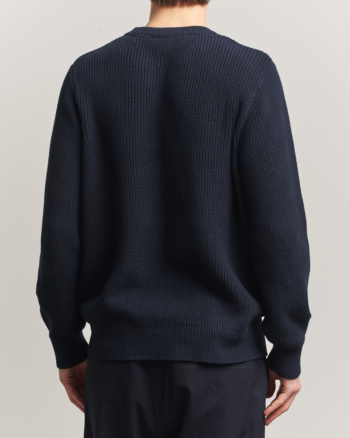 Heren | Truien | LES DEUX | Garry Rib Crew Neck Knit Dark Navy