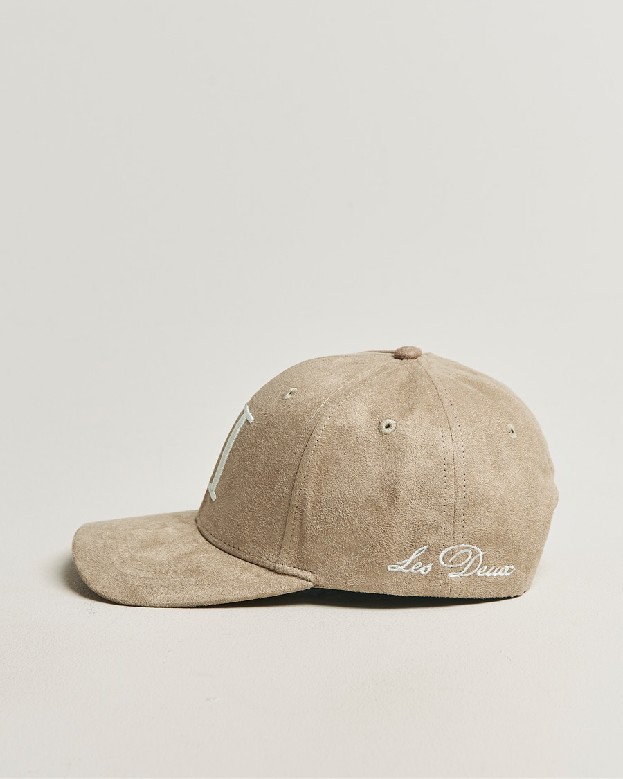 Homme | Bobs Et Casquettes | LES DEUX | Encore Suede Baseball Cap Dark Sand