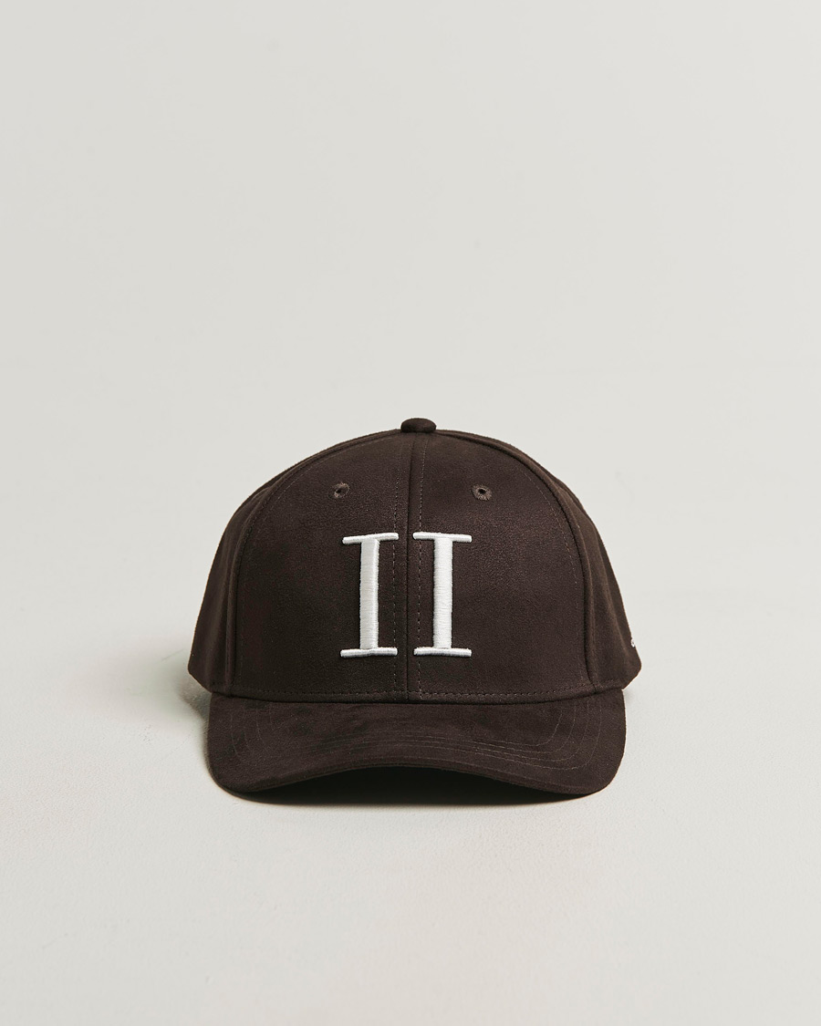 Homme | Bobs Et Casquettes | LES DEUX | Encore Suede Baseball Cap Coffee Brown