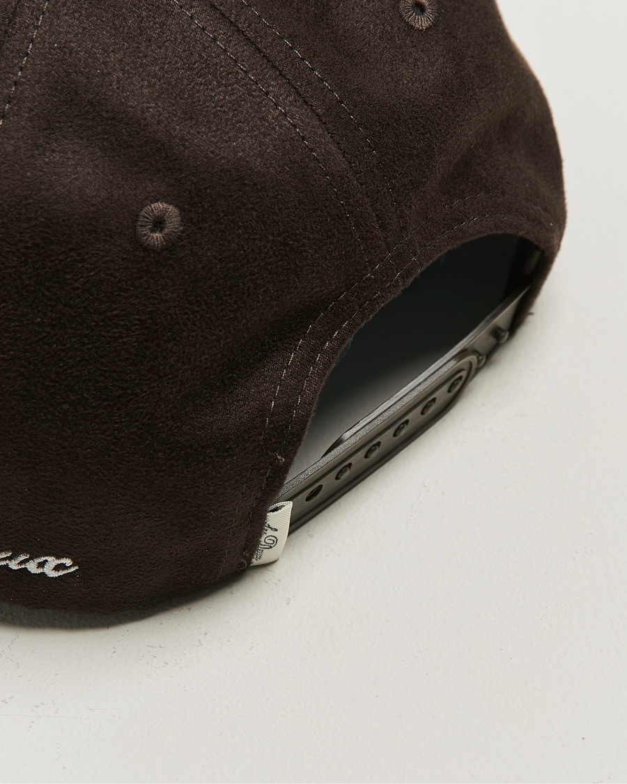 Homme | Bobs Et Casquettes | LES DEUX | Encore Suede Baseball Cap Coffee Brown
