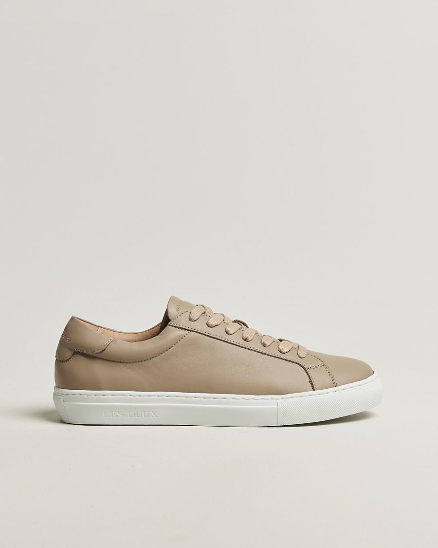 Homme | Baskets | LES DEUX | Theodor Leather Sneakers Irish Cream Beige