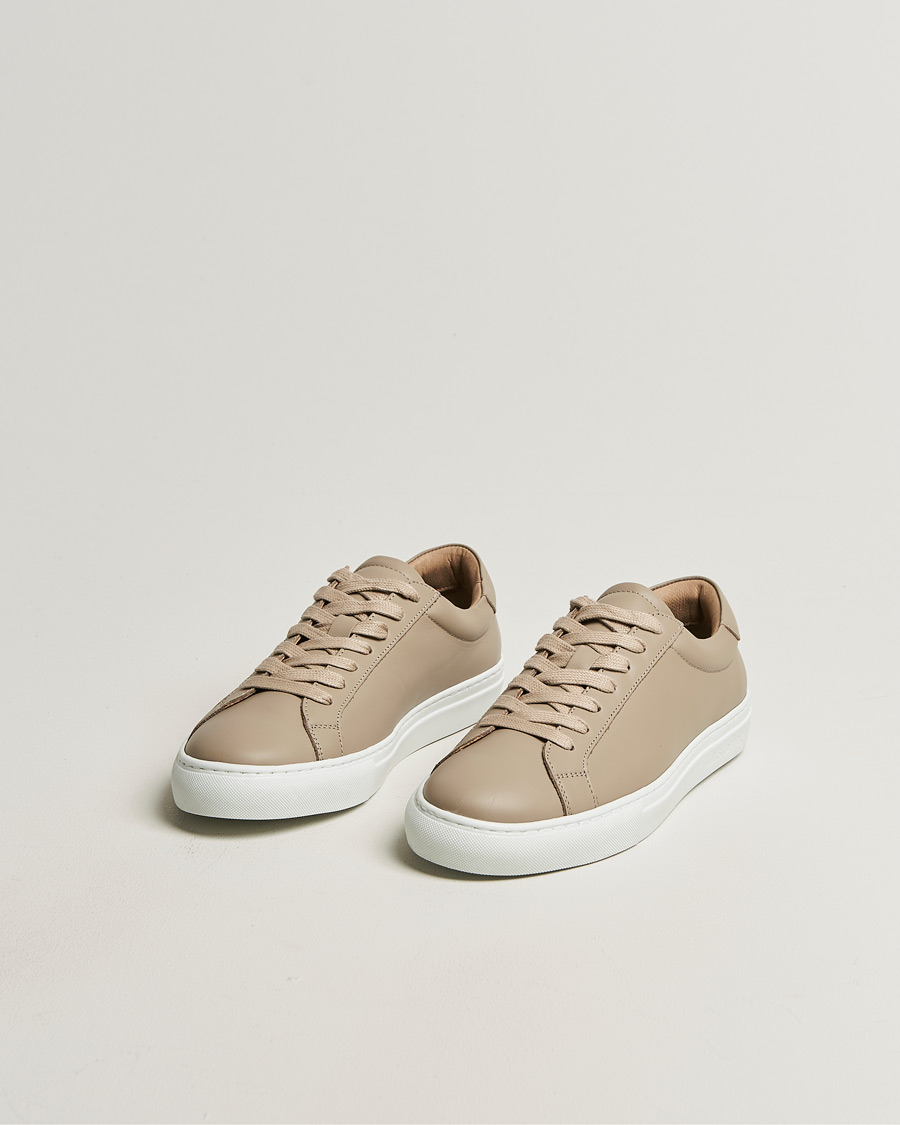 Homme | Baskets | LES DEUX | Theodor Leather Sneakers Irish Cream Beige