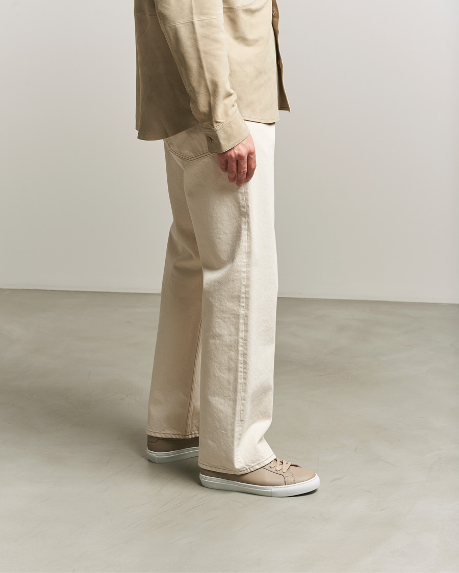 Homme | Baskets | LES DEUX | Theodor Leather Sneakers Irish Cream Beige