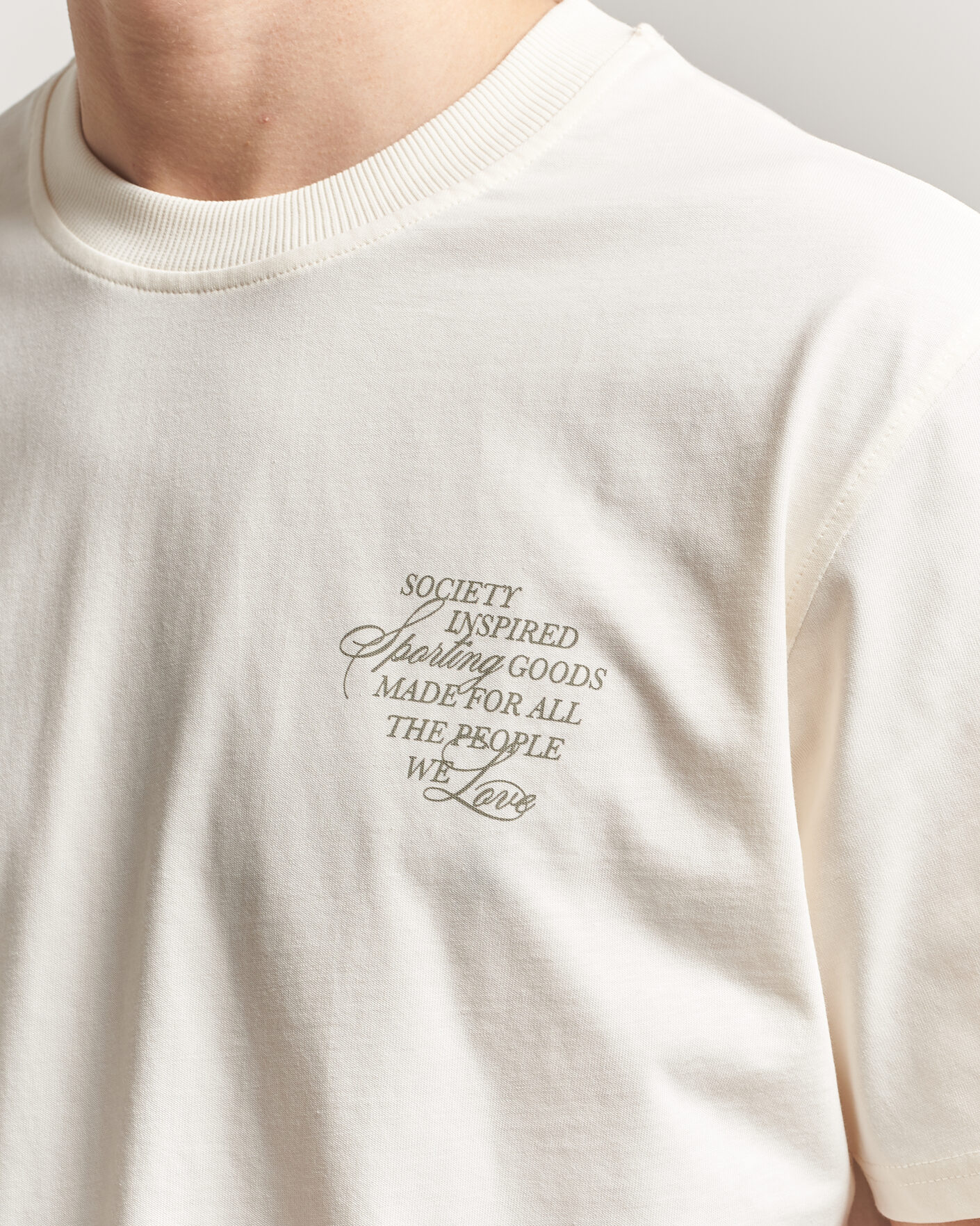 Homme | T-shirts | LES DEUX | Ben Faience T-Shirt Eggnog White