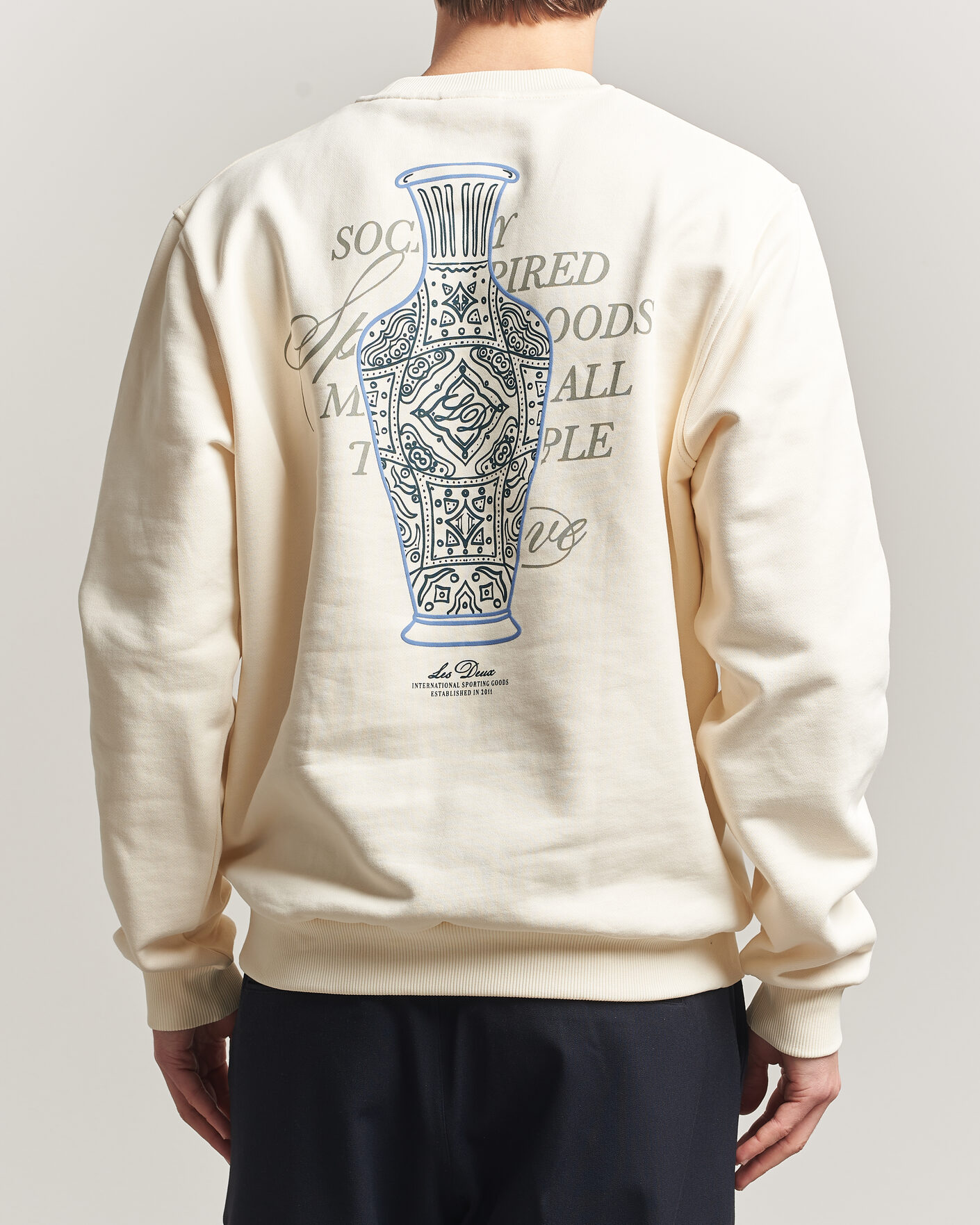 Homme | Pulls Et Tricots | LES DEUX | Ben Faience Sweatshirt Eggnog White