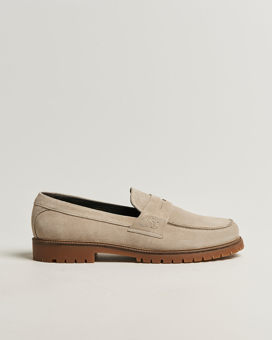 Heren | Instappers | LES DEUX | Taylor Suede Loafers Light Sand