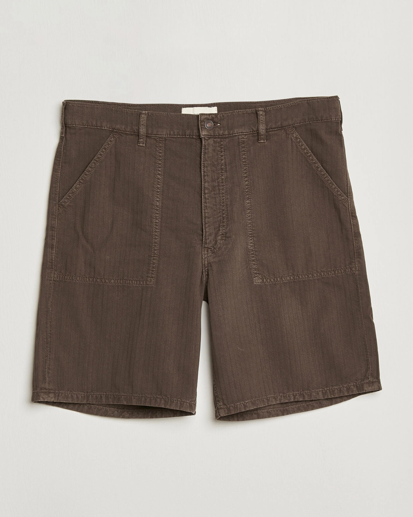 Heren | Korte broek | Jeanerica | Genua Worker Chino Shorts Chevron Brown