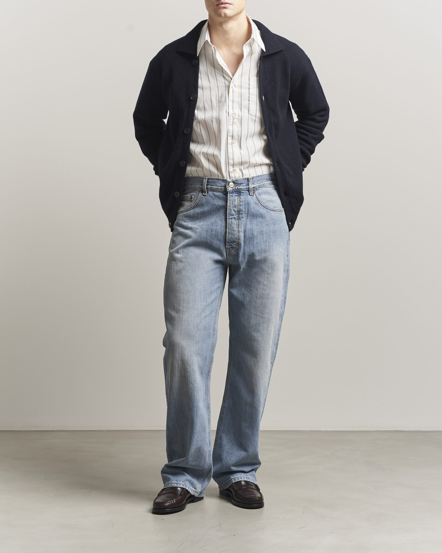 Homme | Jeans | Jeanerica | VM009 Vega Jeans Light Blue Righe