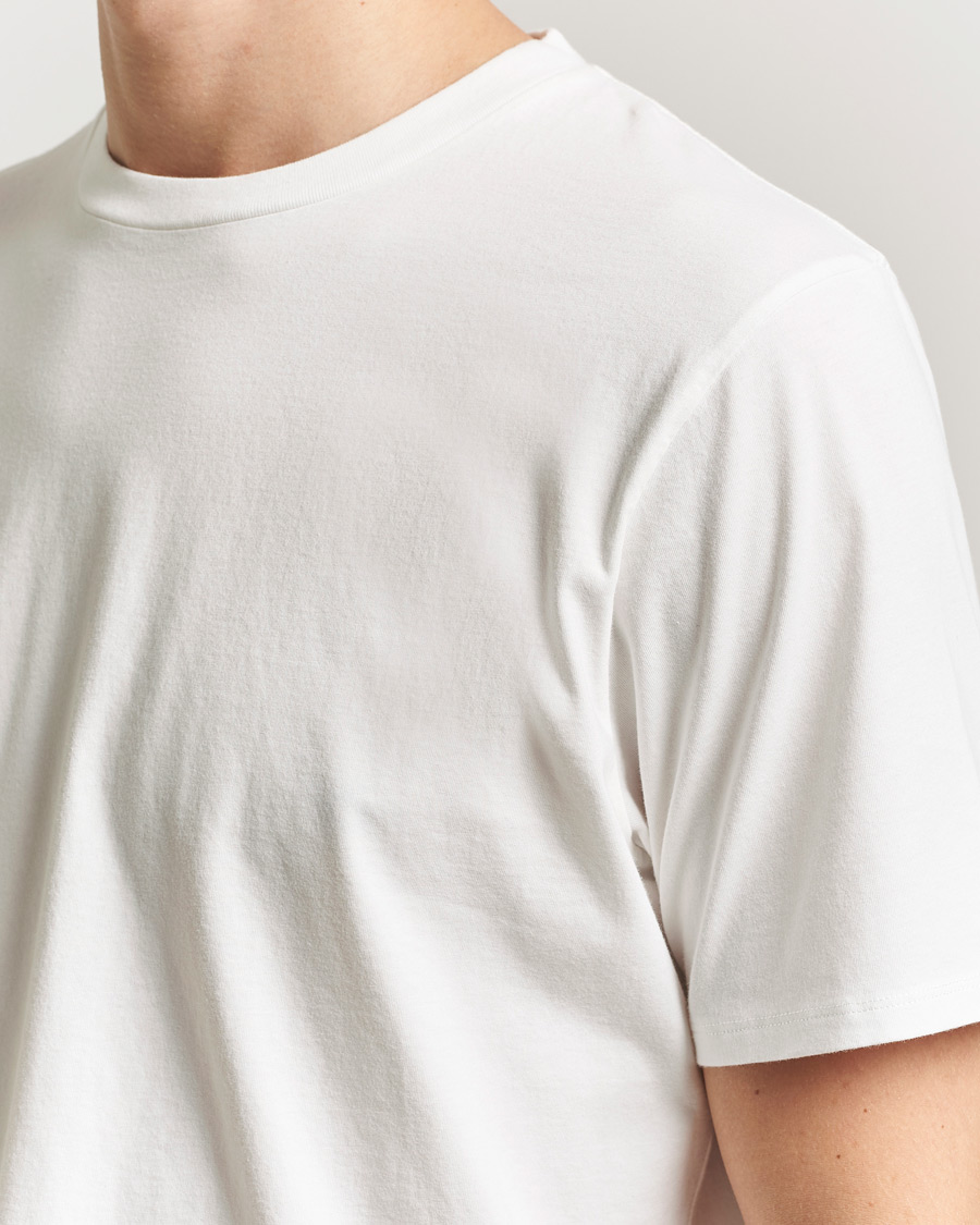 Homme | T-shirts | Jeanerica | Delon Crew Neck T-Shirt Natural White