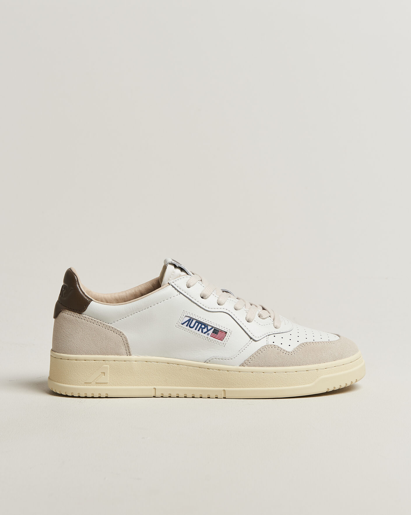 Heren | Sneakers | Autry | Medalist Low Sneaker White/Teak