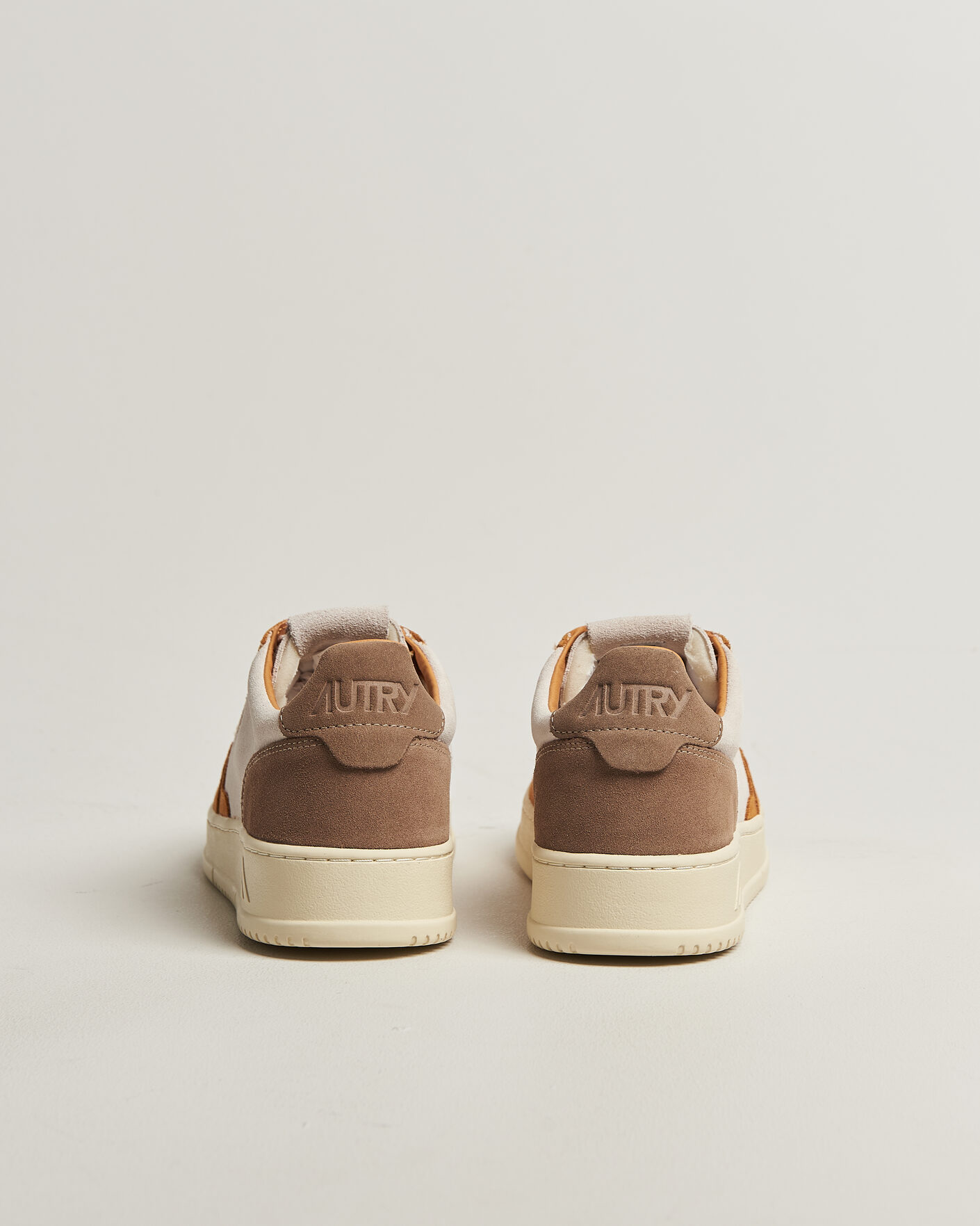 Homme | Baskets | Autry | Medalist Low Suede Mix Sneaker Antilop/White/Brown