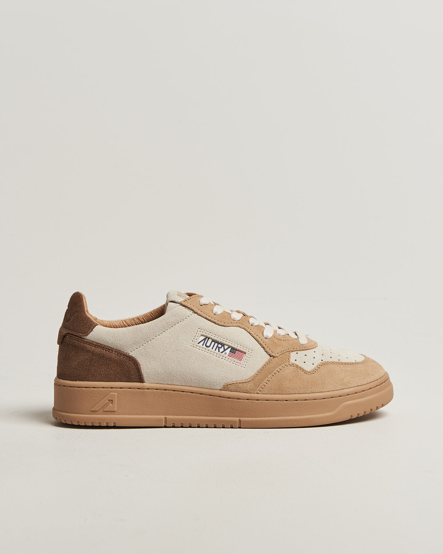Homme | Baskets | Autry | Medalist Low Suede Mix Sneaker Tundra/Egg/Peanut