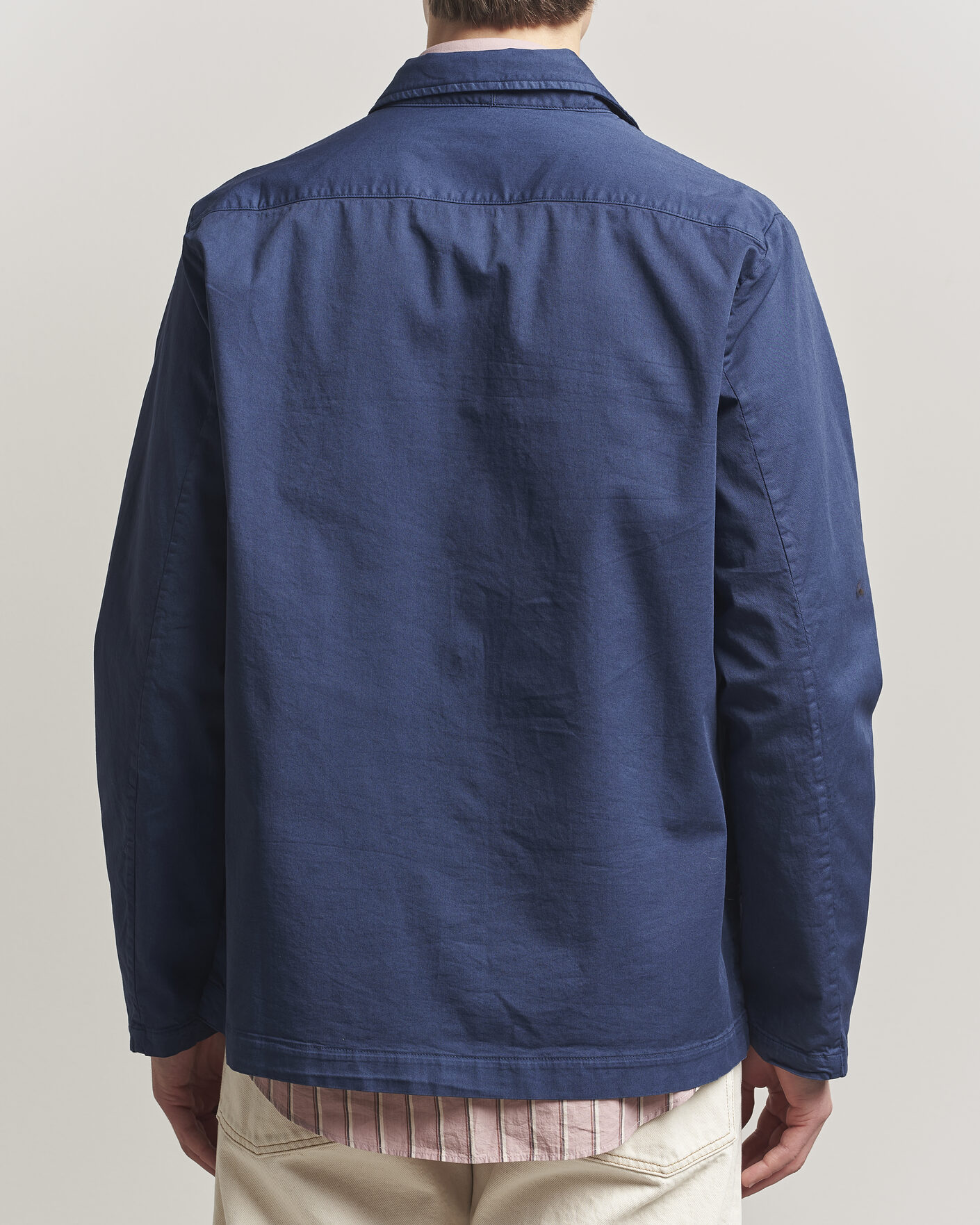 Heren | Jassen | Massimo Alba | Florida Cotton Shirt Jacket Midnight Blue