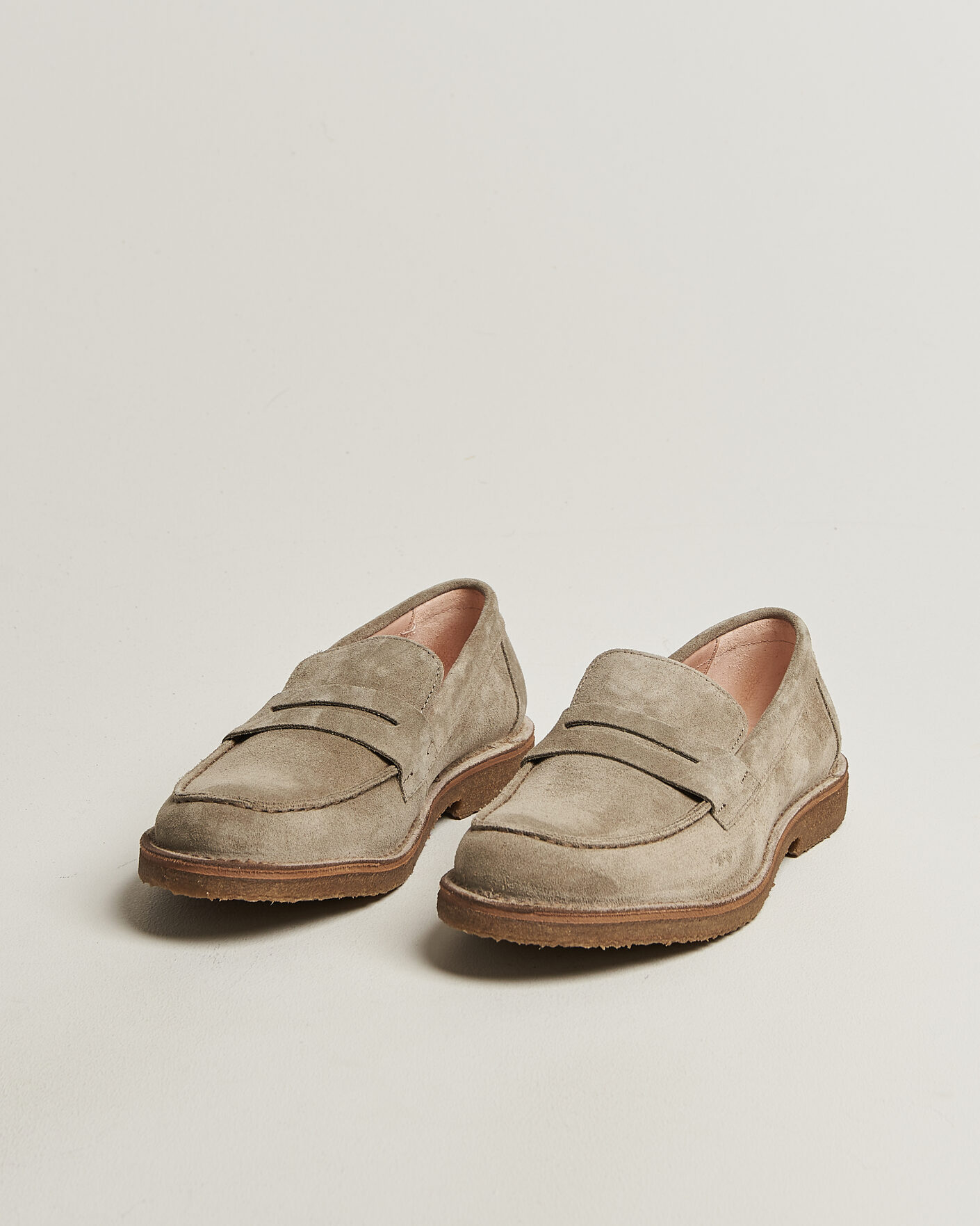 Heren | Instappers | Astorflex | Mokaflex Loafers Stone Suede