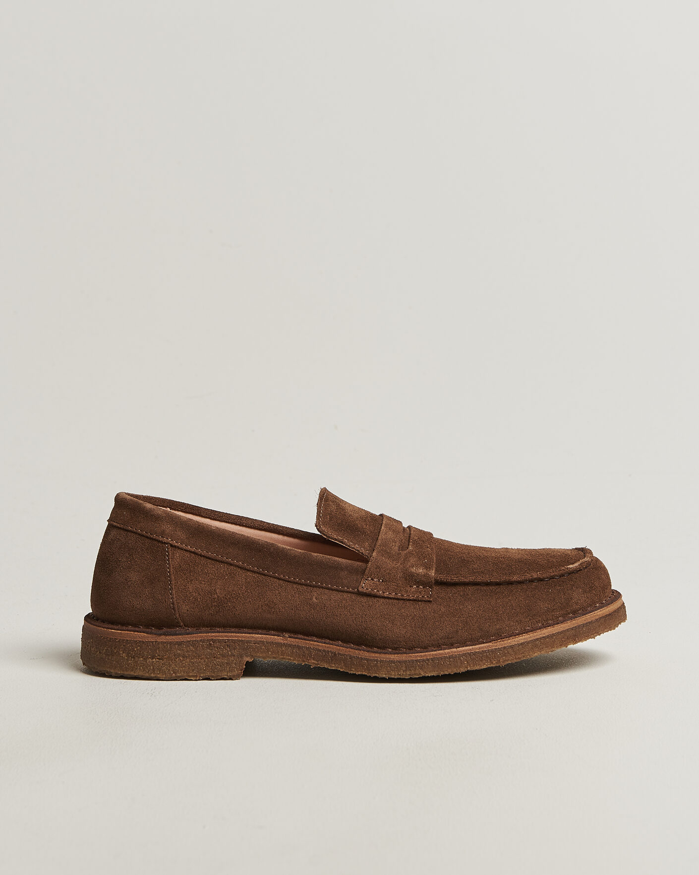 Heren | Instappers | Astorflex | Mokaflex Loafers Dark Khaki Suede