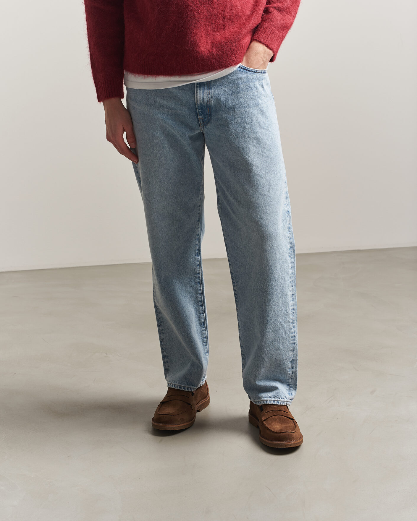 Heren | Instappers | Astorflex | Mokaflex Loafers Dark Khaki Suede