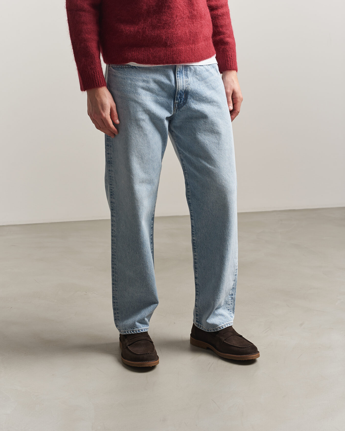 Heren | Instappers | Astorflex | Mokaflex Loafers Dark Brown Suede