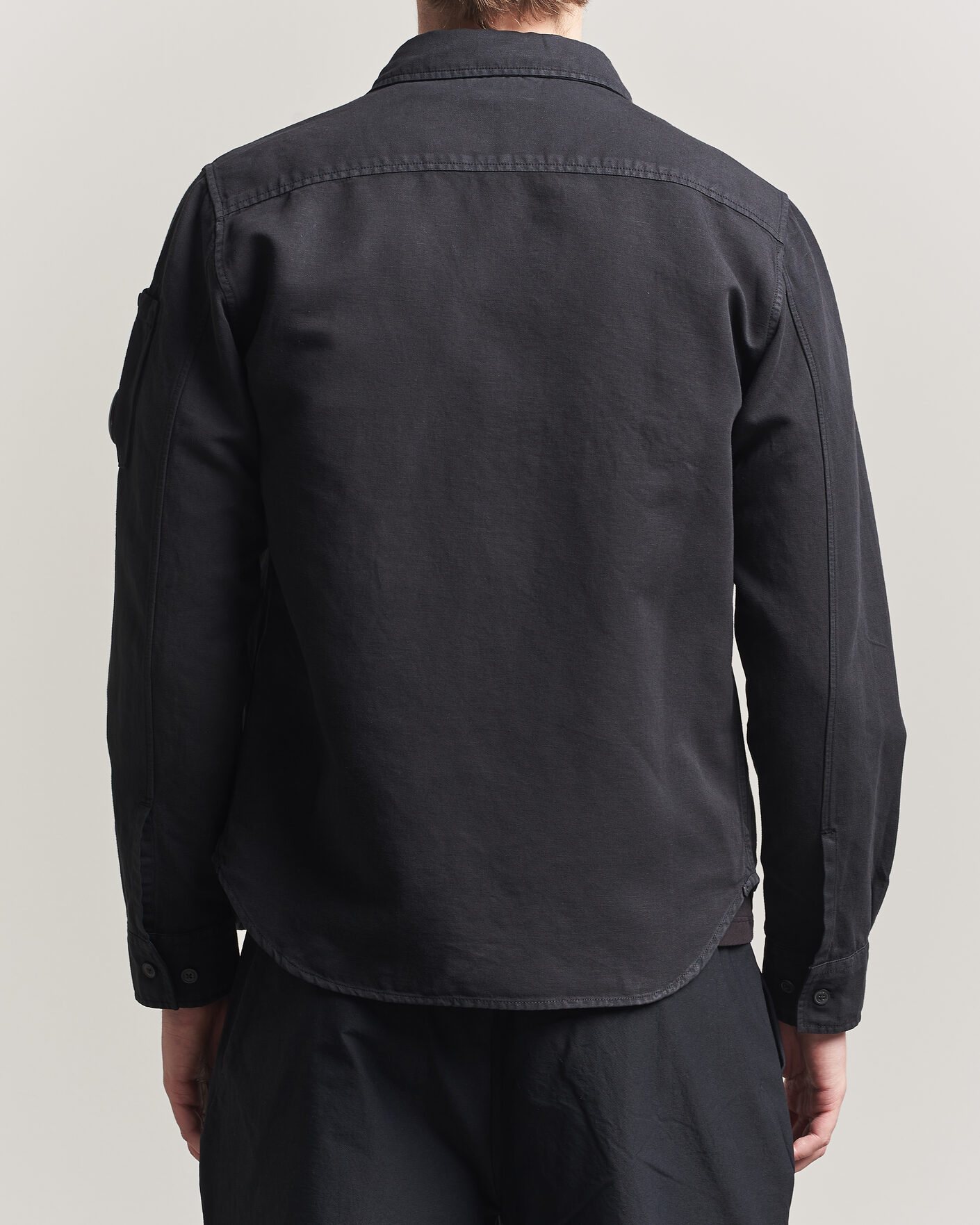 Homme | Chemises | C.P. Company | Cotton/Linen Pocket Shirt Black