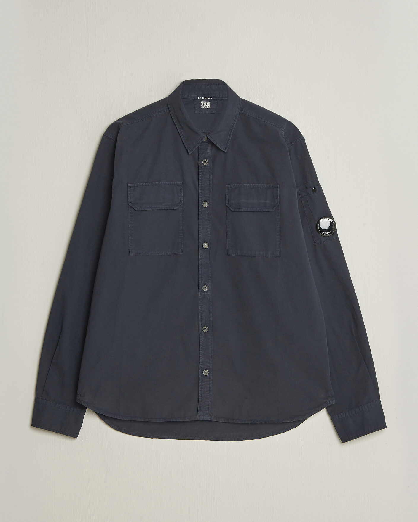 Homme | Chemises | C.P. Company | Organic Gabardine Pocket Shirt Navy