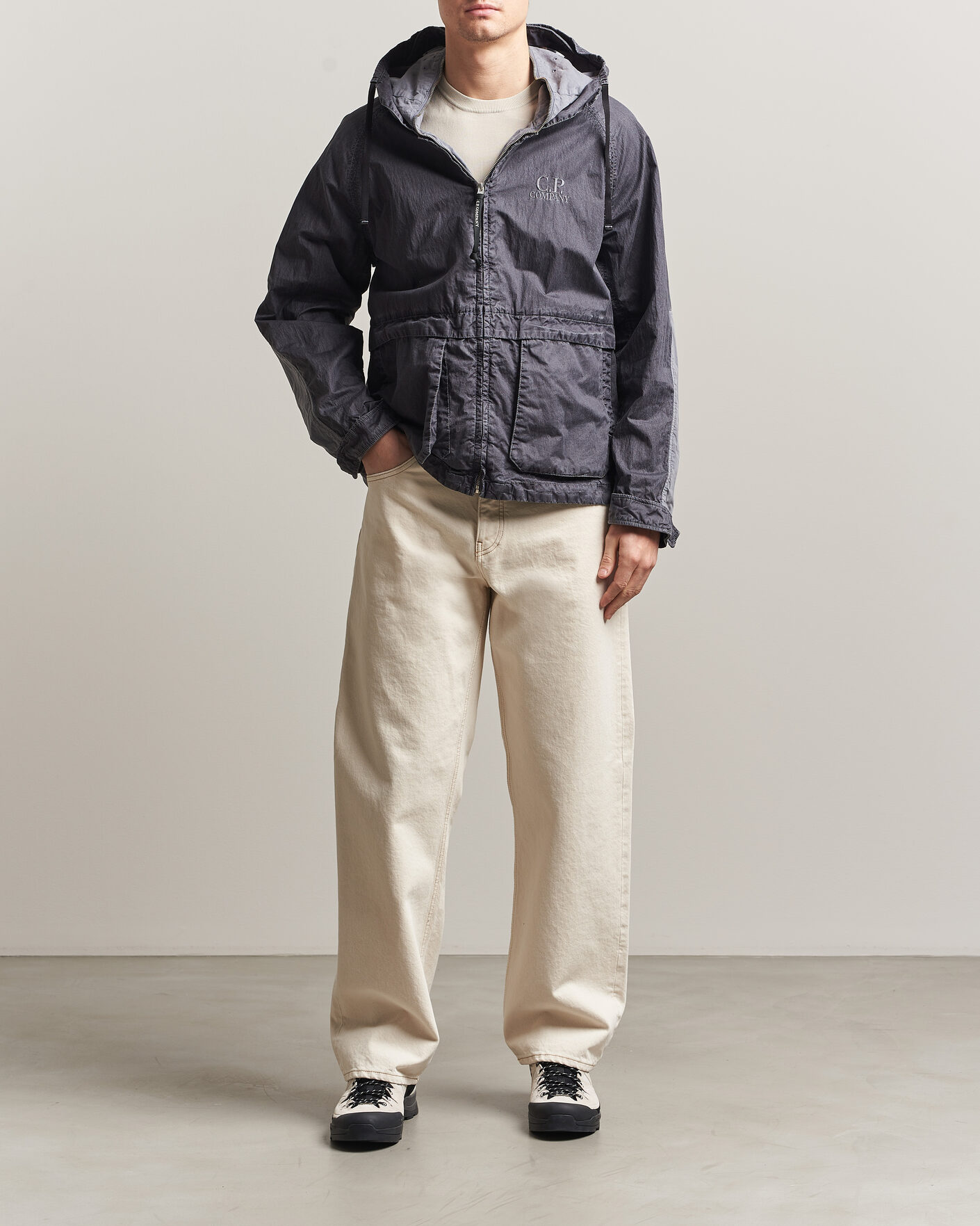 Heren | Jassen | C.P. Company | 50 Fili Wax Hood Jacket Black