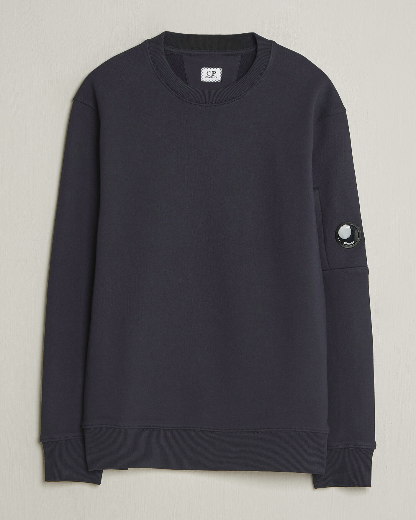 Heren | Truien | C.P. Company | Diagonal Raised Fleece Lens Sweatshirt Navy
