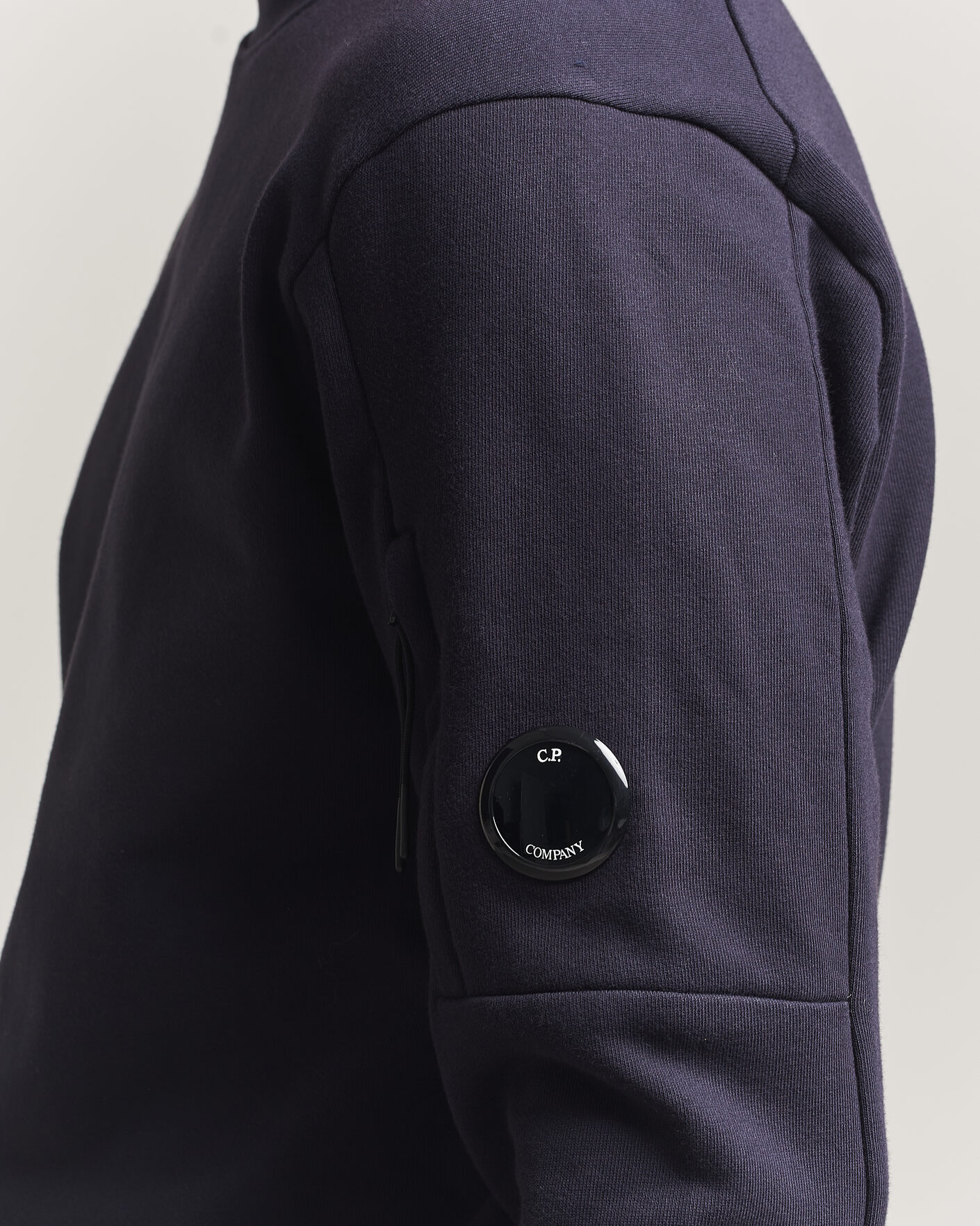 Heren | Truien | C.P. Company | Diagonal Raised Fleece Lens Sweatshirt Navy