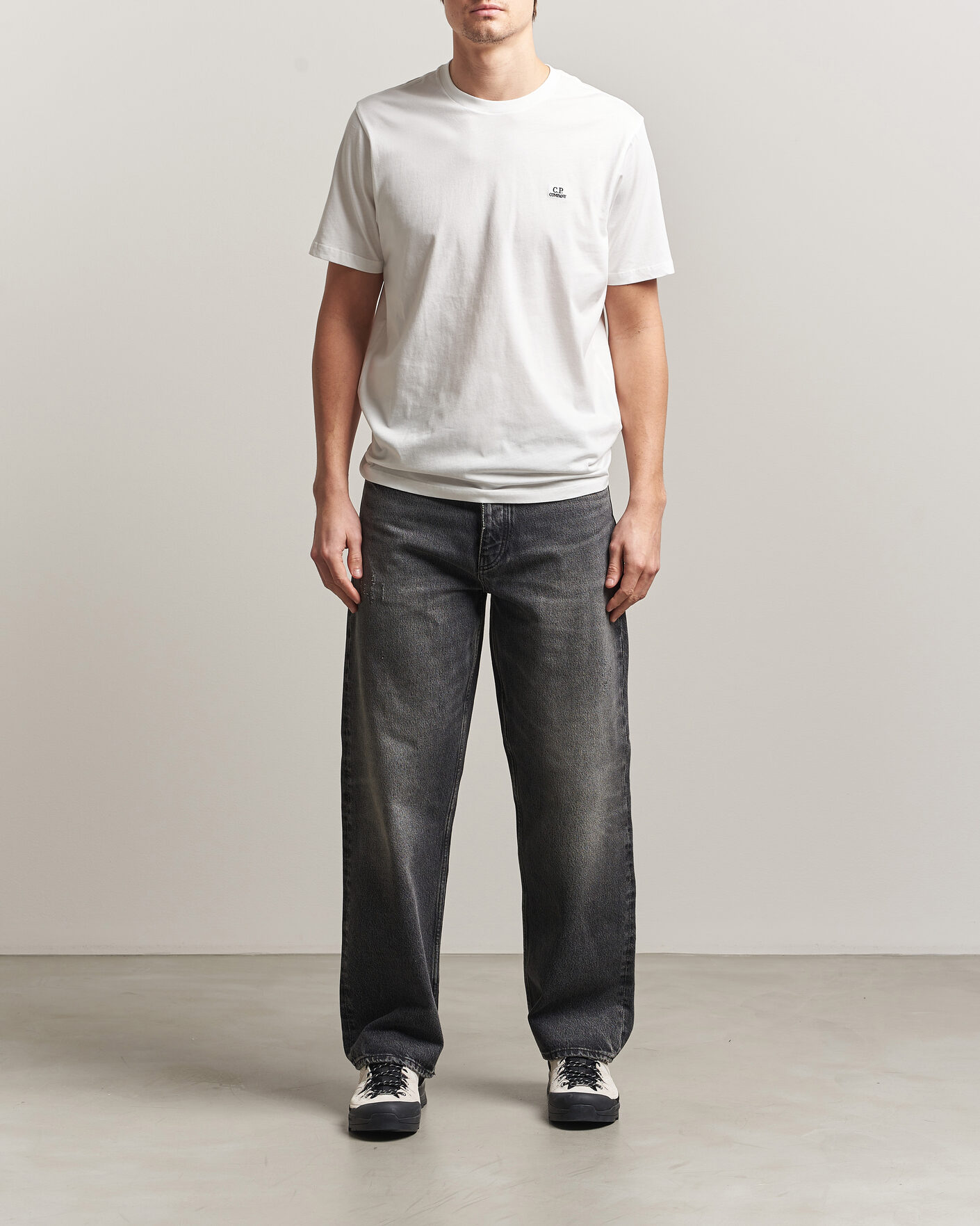 Homme | T-shirts | C.P. Company | Short Sleeve Small Logo T-Shirt White