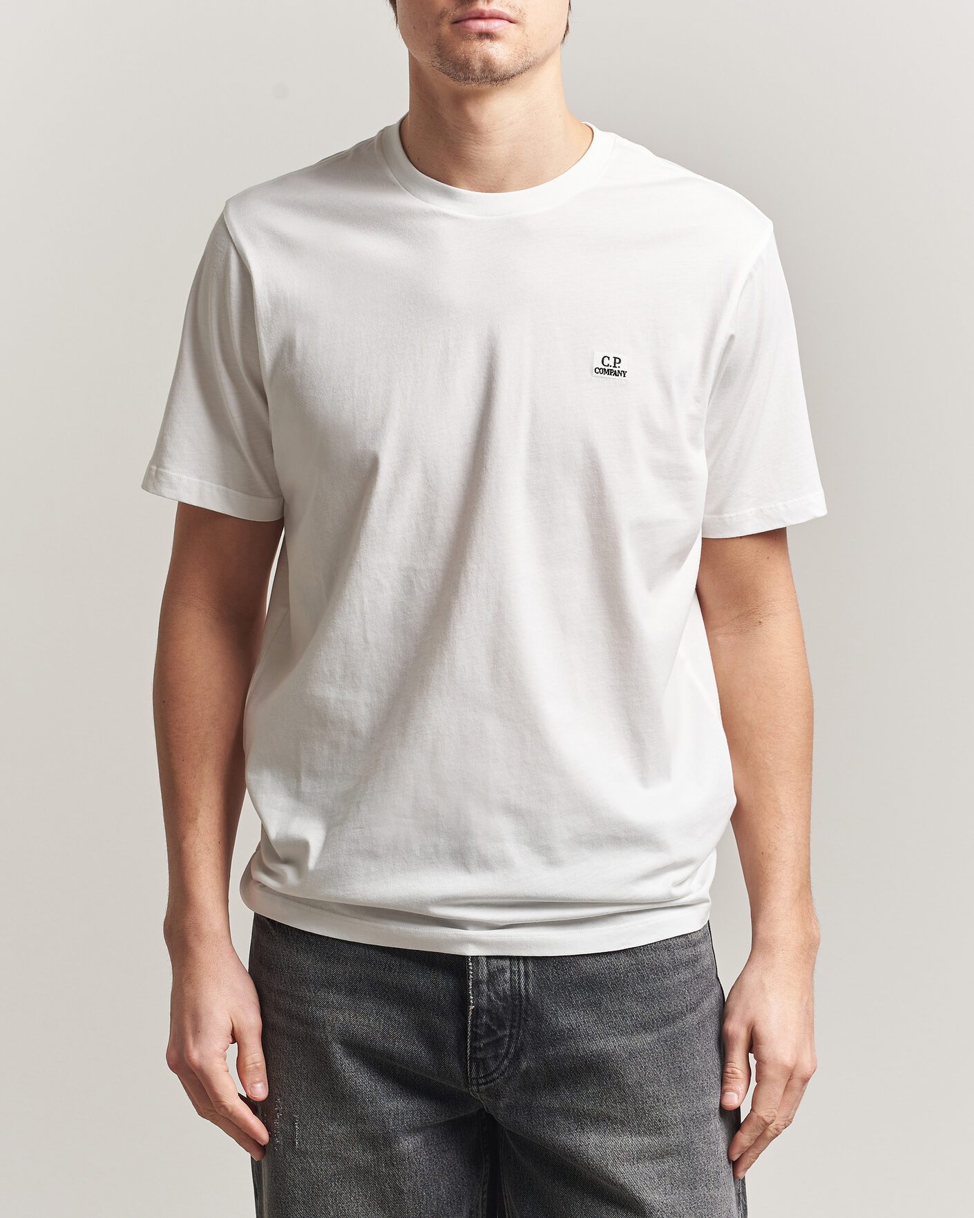 Heren | T-shirts | C.P. Company | Short Sleeve Small Logo T-Shirt White