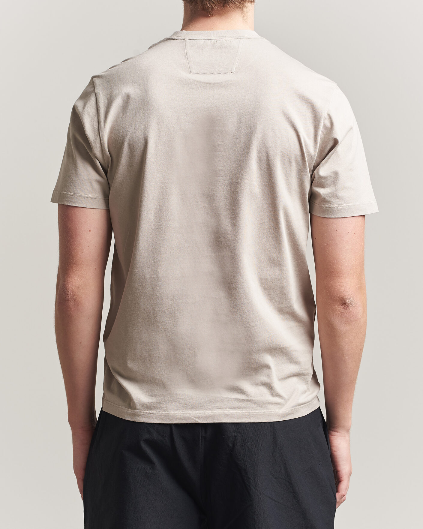 Heren | T-shirts | C.P. Company | Short Sleeve Small Logo T-Shirt Light Grey