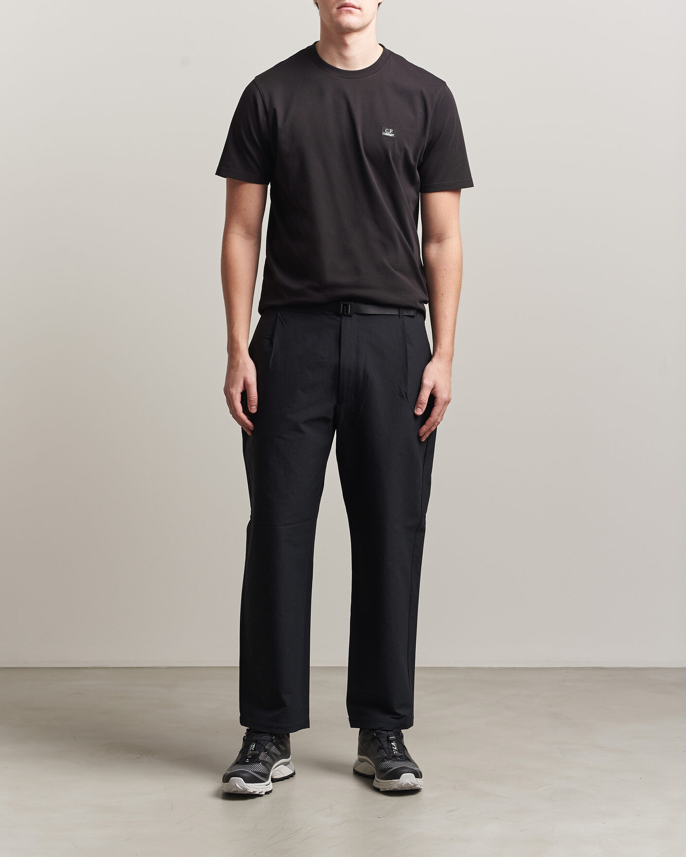 Heren | T-shirts | C.P. Company | Short Sleeve Small Logo T-Shirt Black