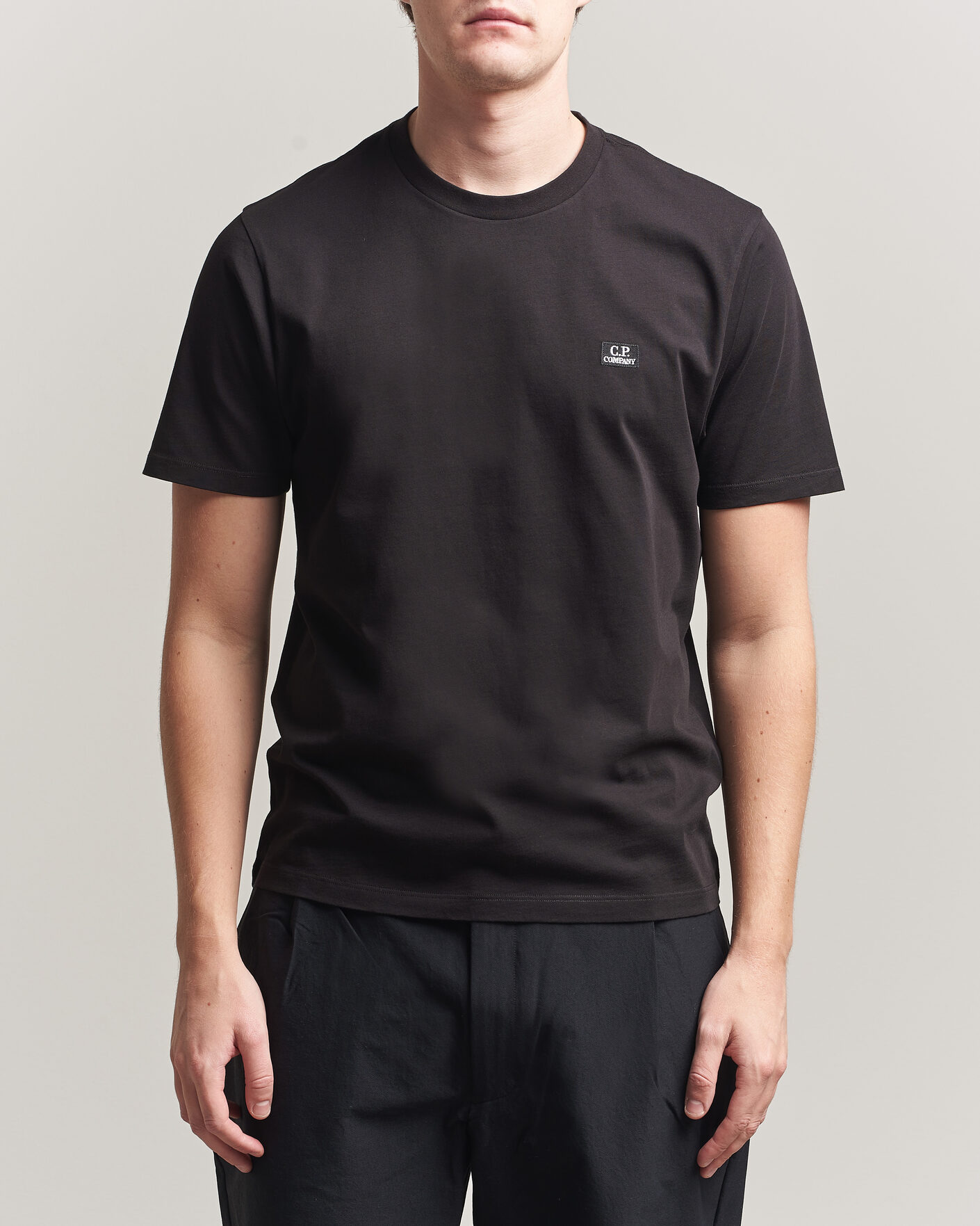 Heren | T-shirts | C.P. Company | Short Sleeve Small Logo T-Shirt Black