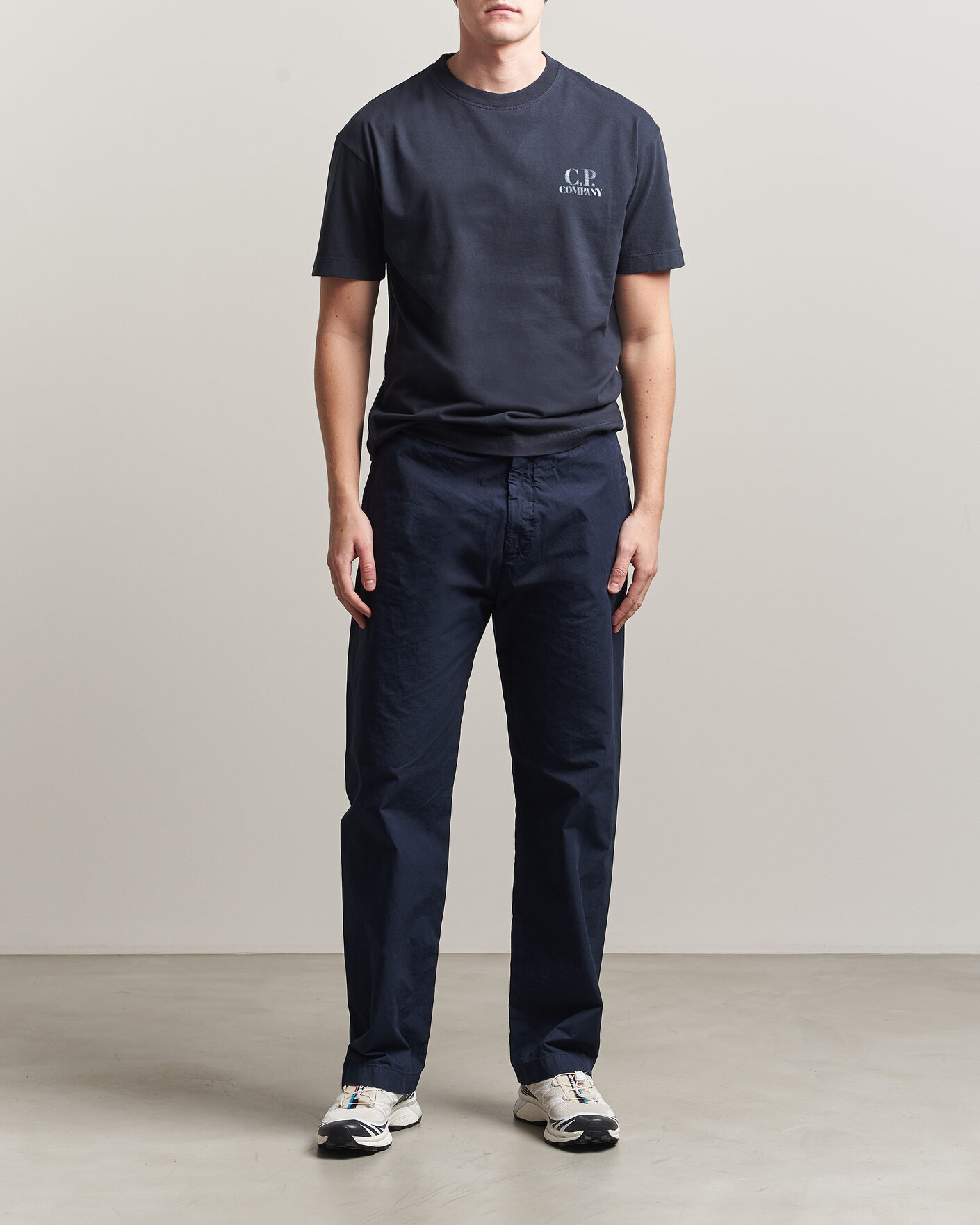 Heren | T-shirts | C.P. Company | Short Sleeve Back Print T-Shirt Navy