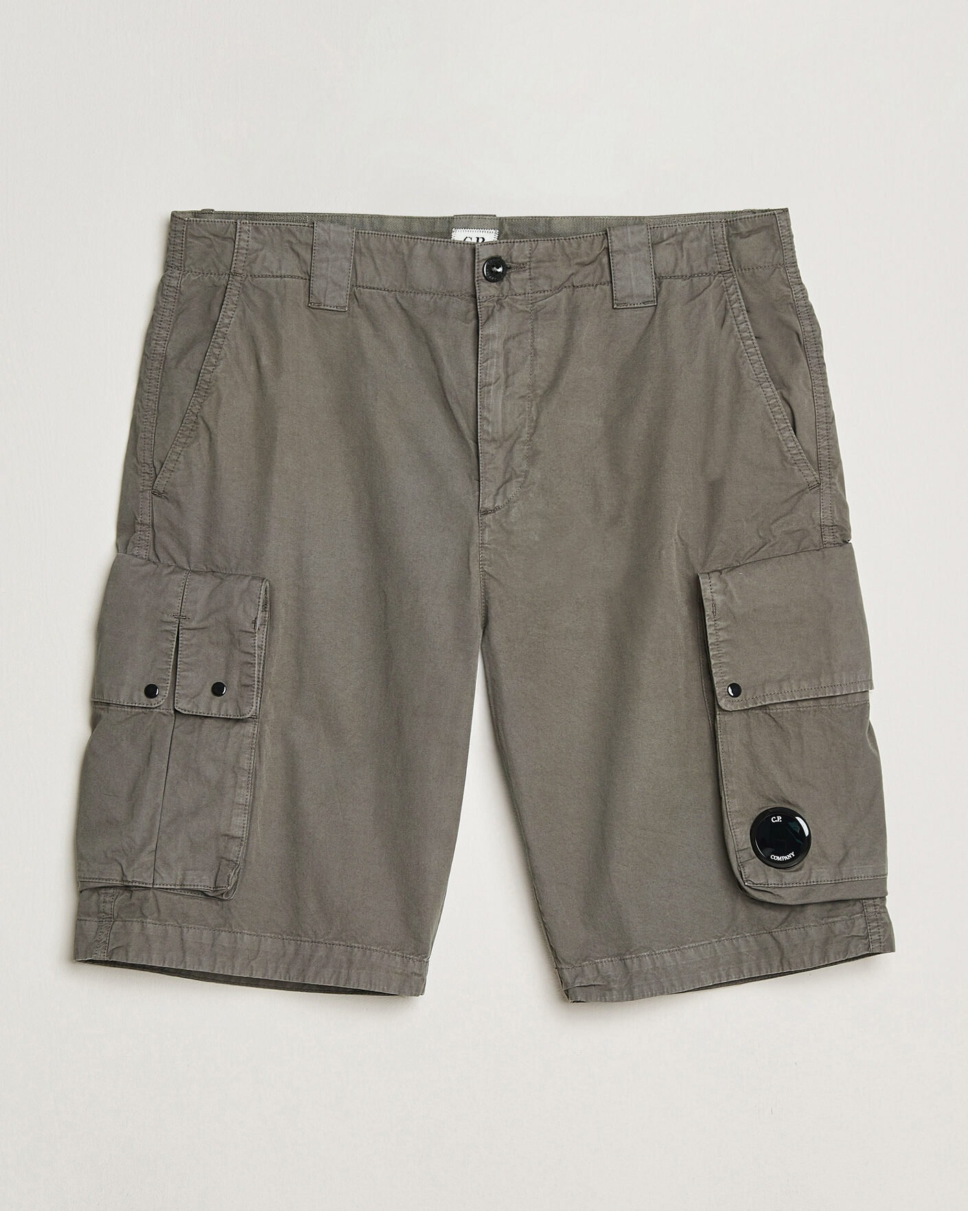 Heren | Korte broek | C.P. Company | Cotton Gabardine Cargo Shorts Washed Black