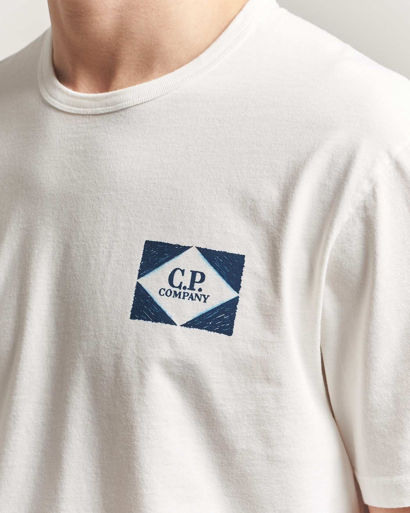 Homme | T-shirts | C.P. Company | Cotton Jersey Back Print T-Shirt White