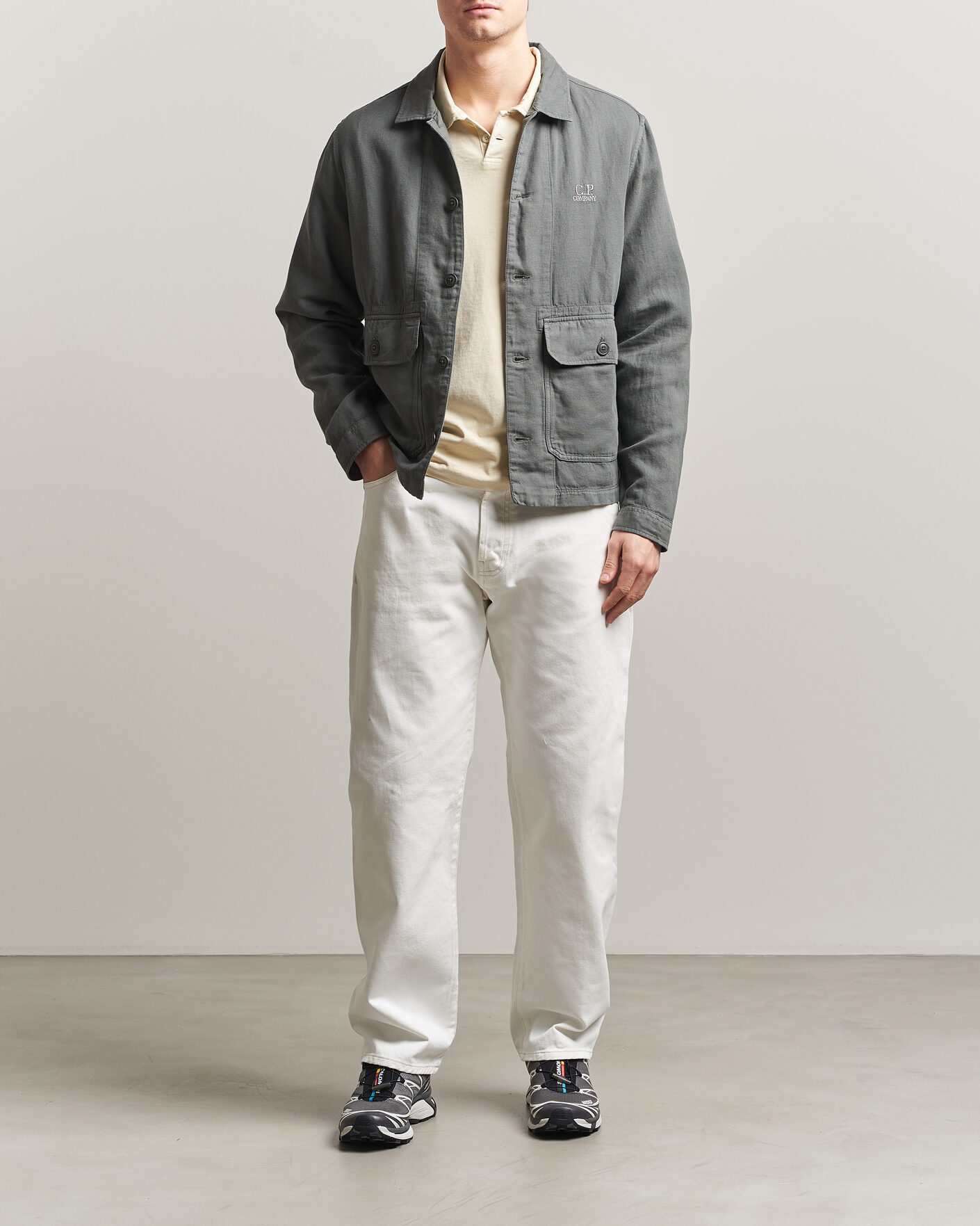 Homme | Jeans | C.P. Company | Bull Denim 10oz Jeans White