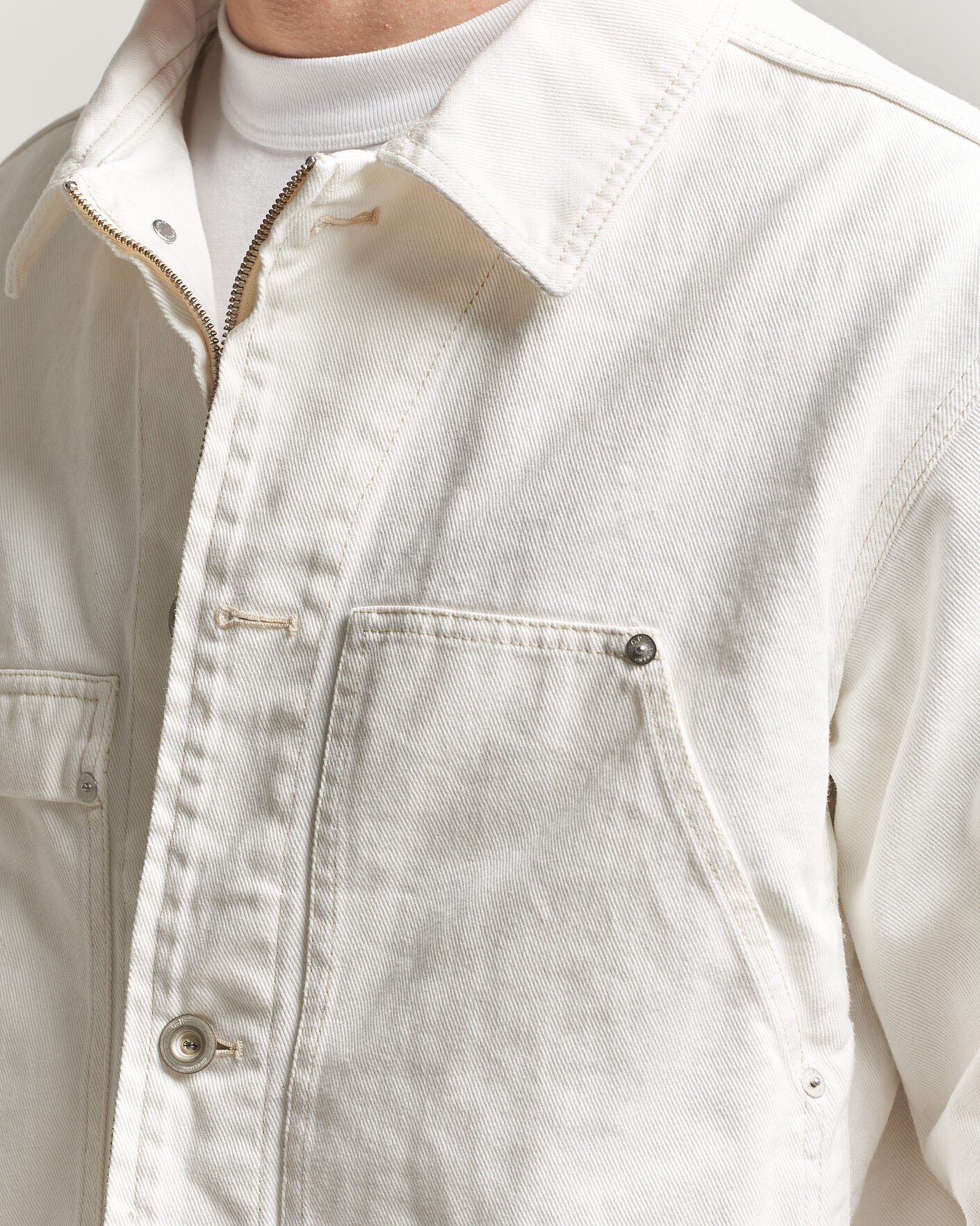 Heren | Jassen | C.P. Company | Bull Denim 10oz Jeans Jacket White