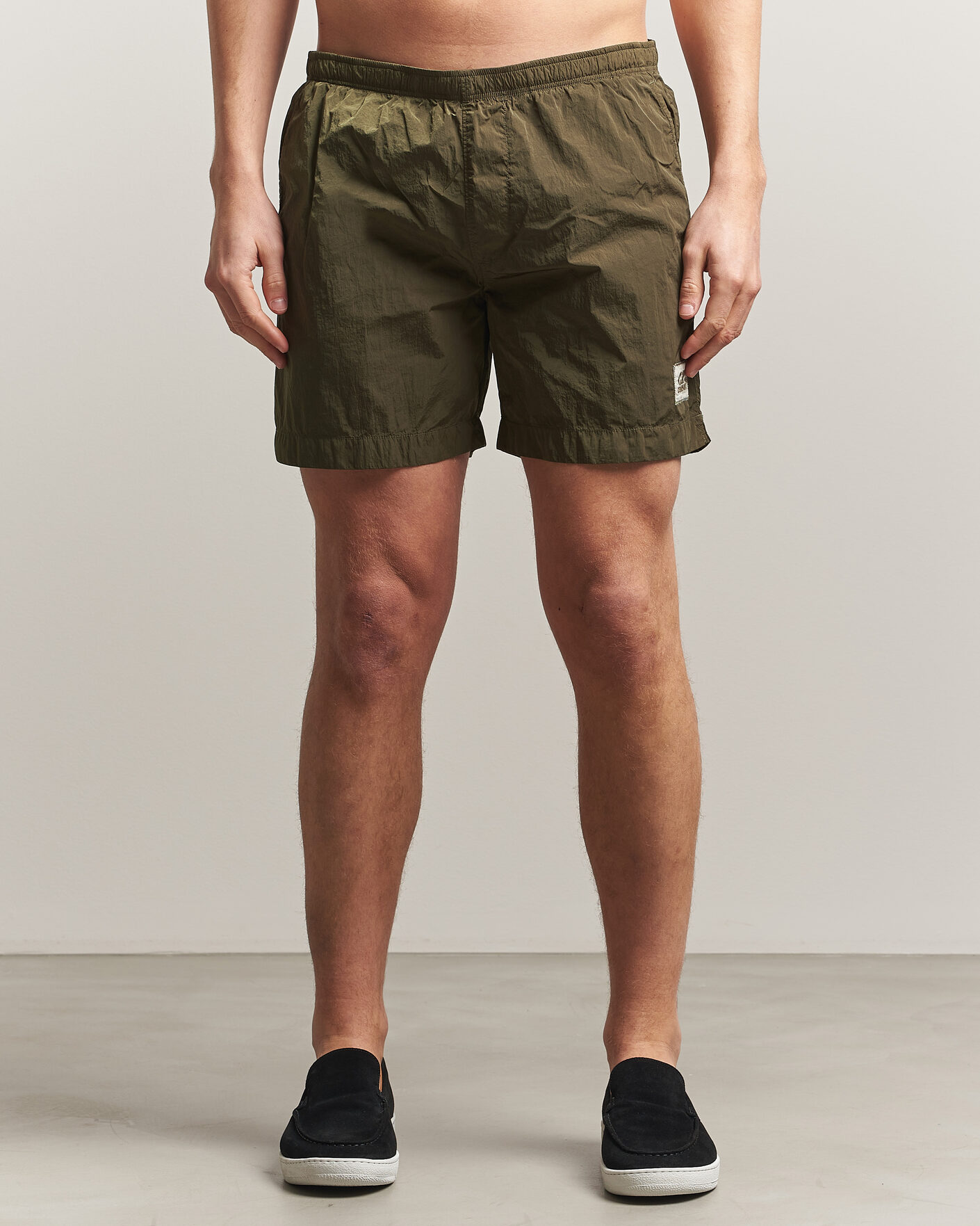 Heren | Zwembroek | C.P. Company | Eco Chrome Logo Swimshorts Olive