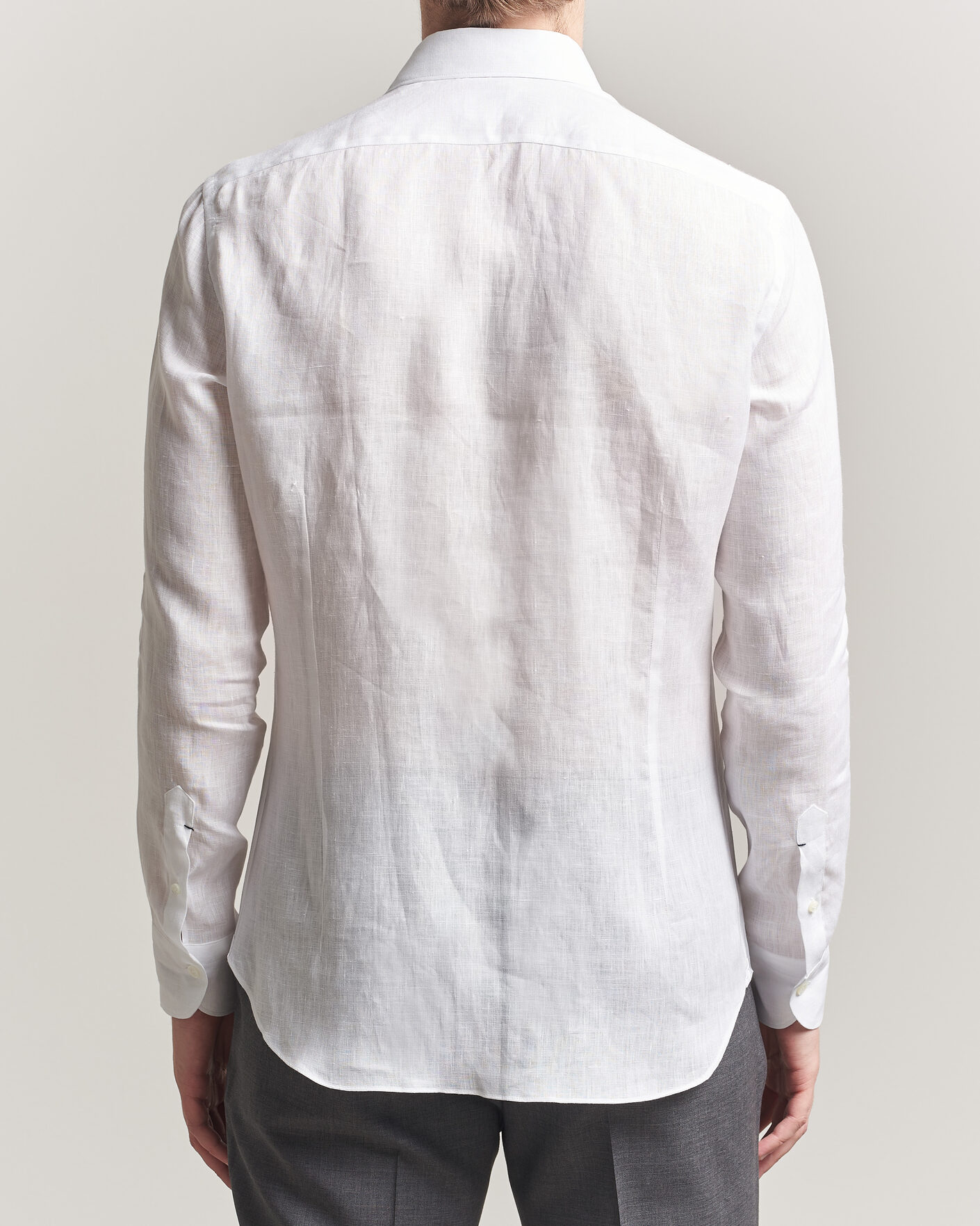Homme | Chemises | Mazzarelli | Soft Linen Shirt White