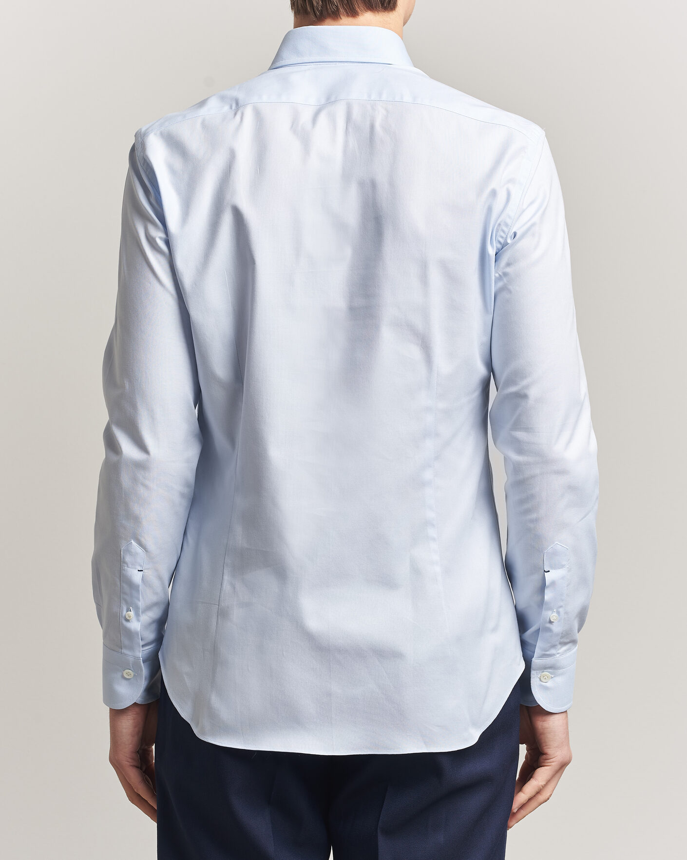Heren | Overhemden | Mazzarelli | Soft Oxford Button Down Shirt Light Blue
