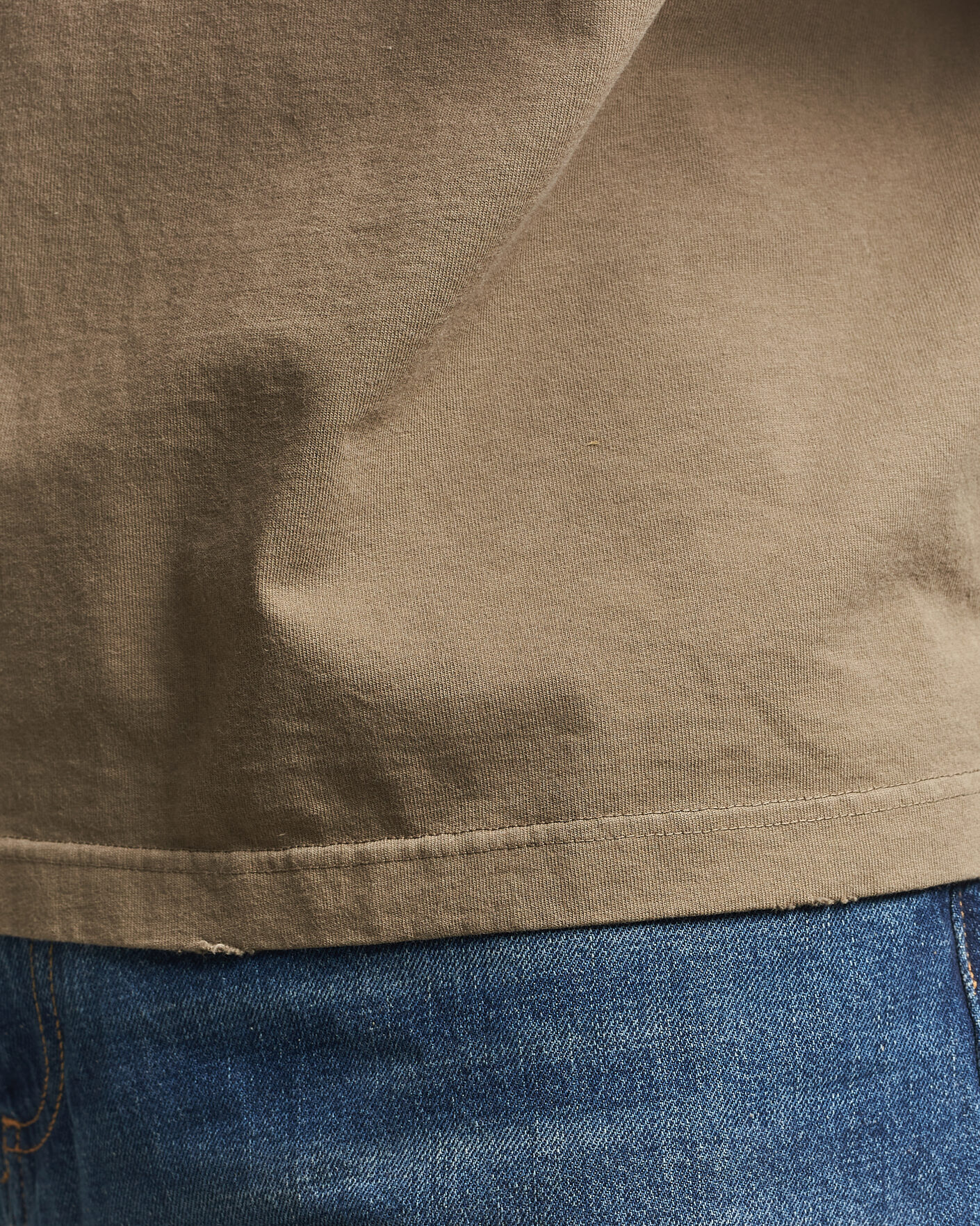 Heren | T-shirts | Golden Goose | Journey Dyed Cotton T-Shirt Washed Beige