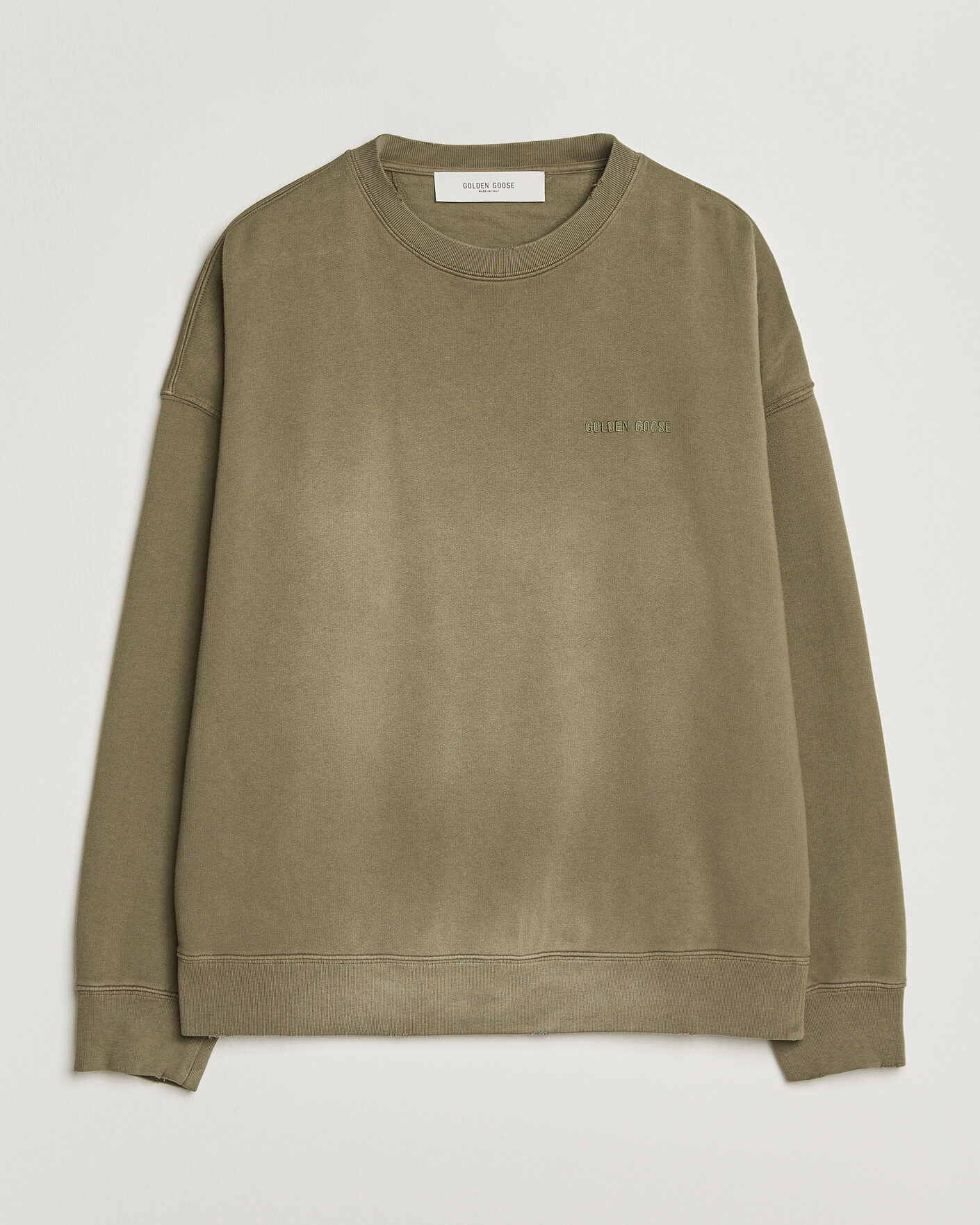 Homme | Pulls Et Tricots | Golden Goose | Journey Dyed Cotton Sweatshirt Washed Beige