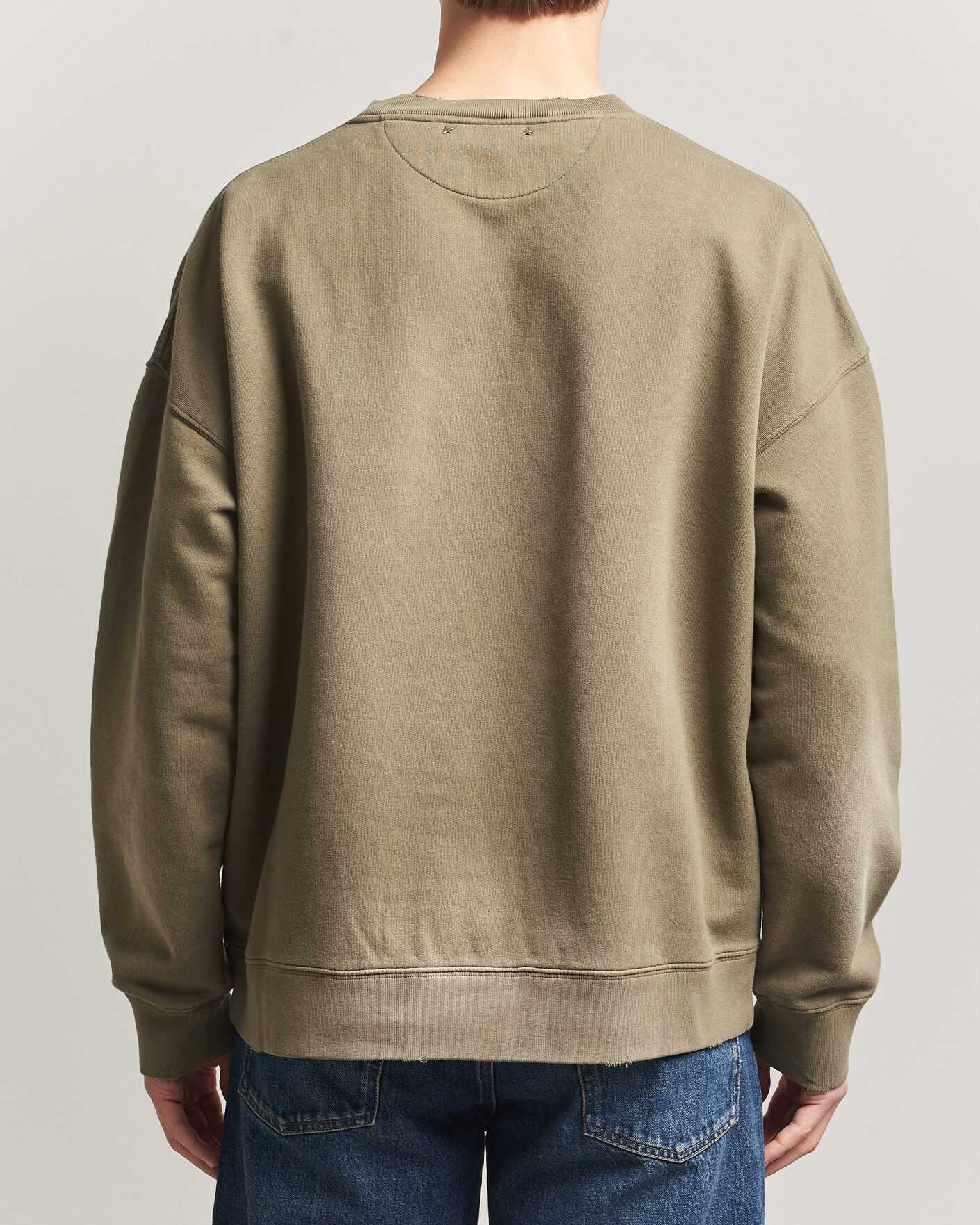 Homme | Pulls Et Tricots | Golden Goose | Journey Dyed Cotton Sweatshirt Washed Beige