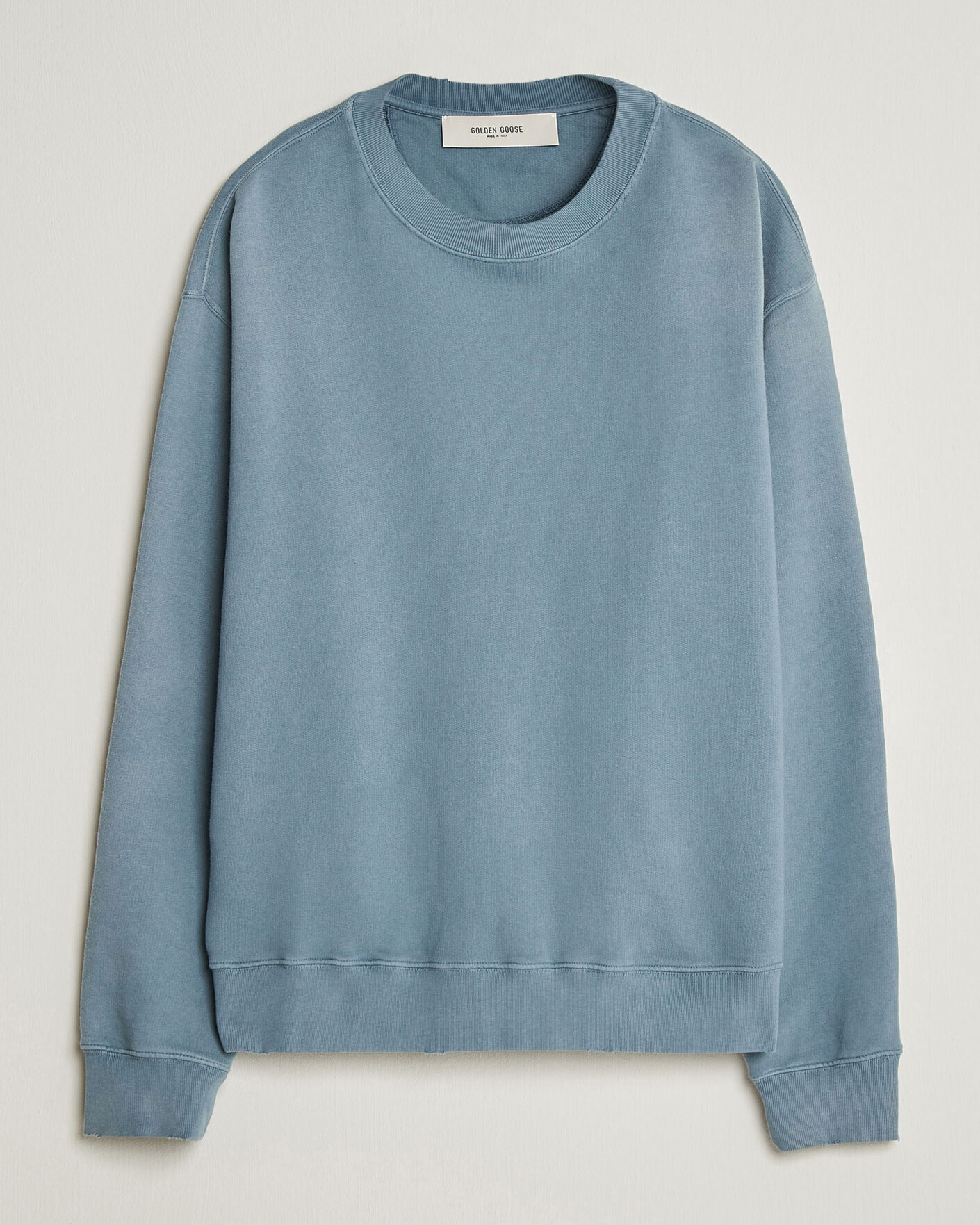 Heren | Truien | Golden Goose | Boxi Faded Cotton Sweatshirt Windward Blue