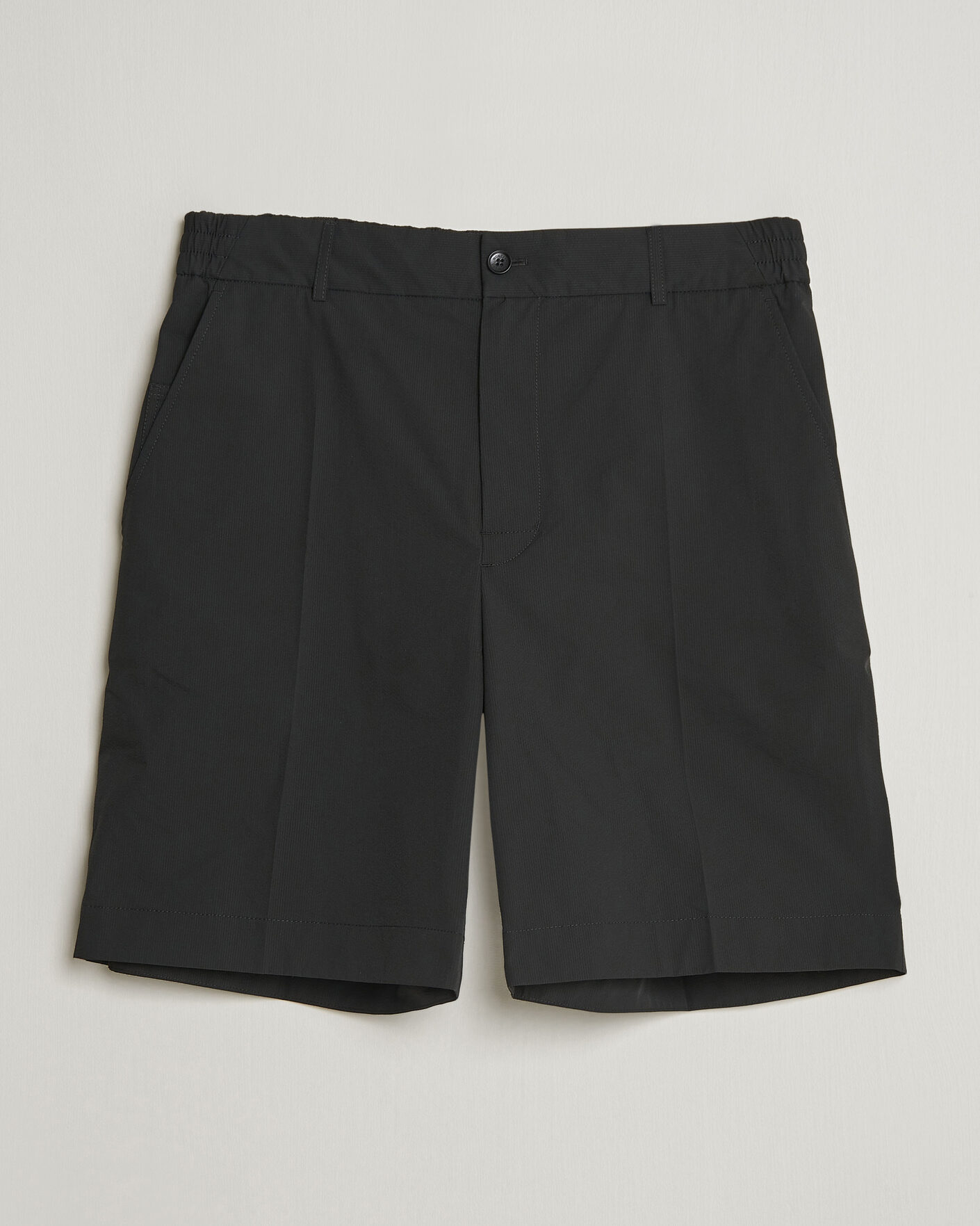 Homme | Shorts | Moncler | Lightweight Seersucker Shorts Black